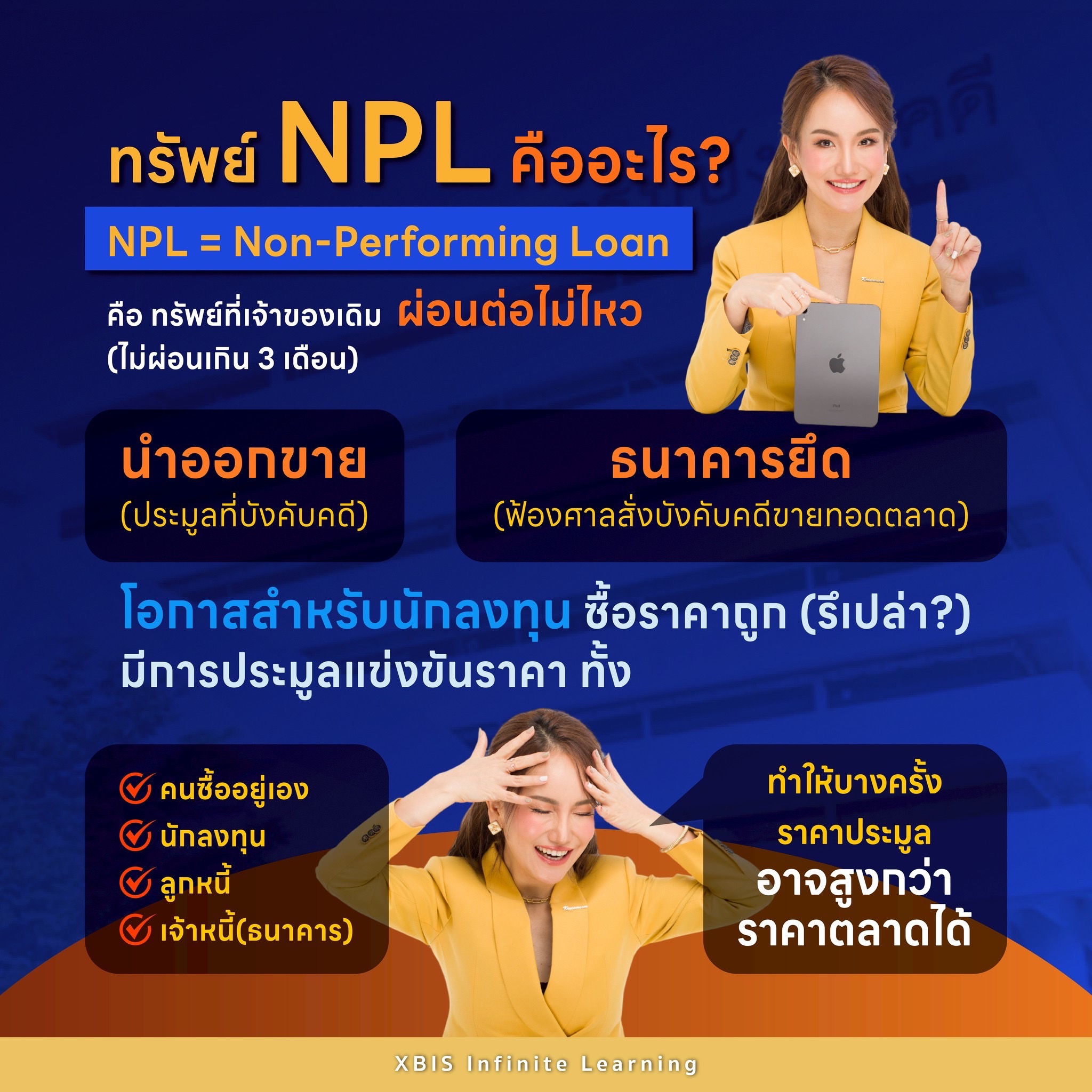📌ทรัพย์ NPL คืออะไร? (NPL =... - XBIS อสังหา100ล้าน | Facebook