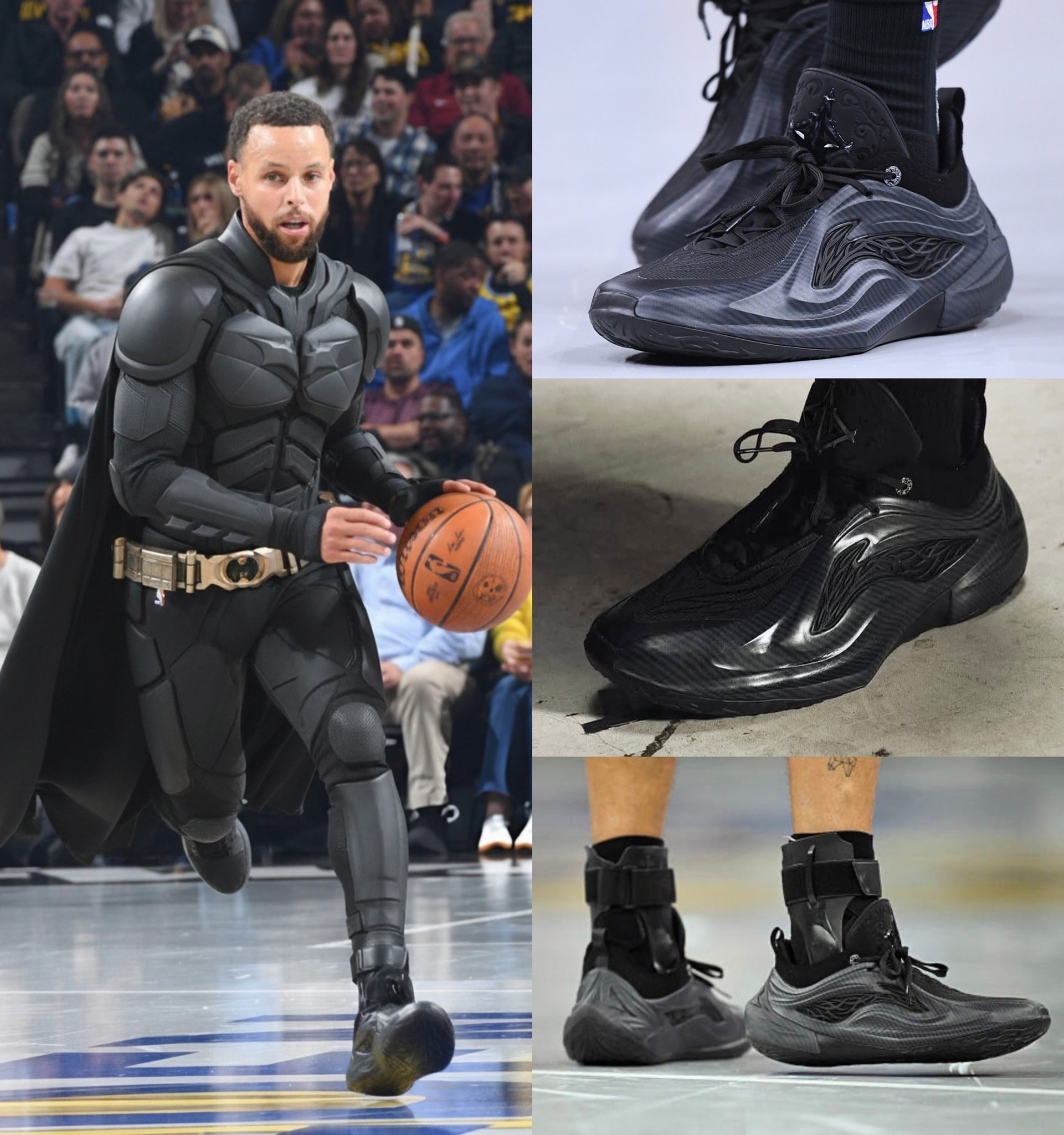 The Li-Ning JB4 'Dark Knight' game-worn sneakers marked the first