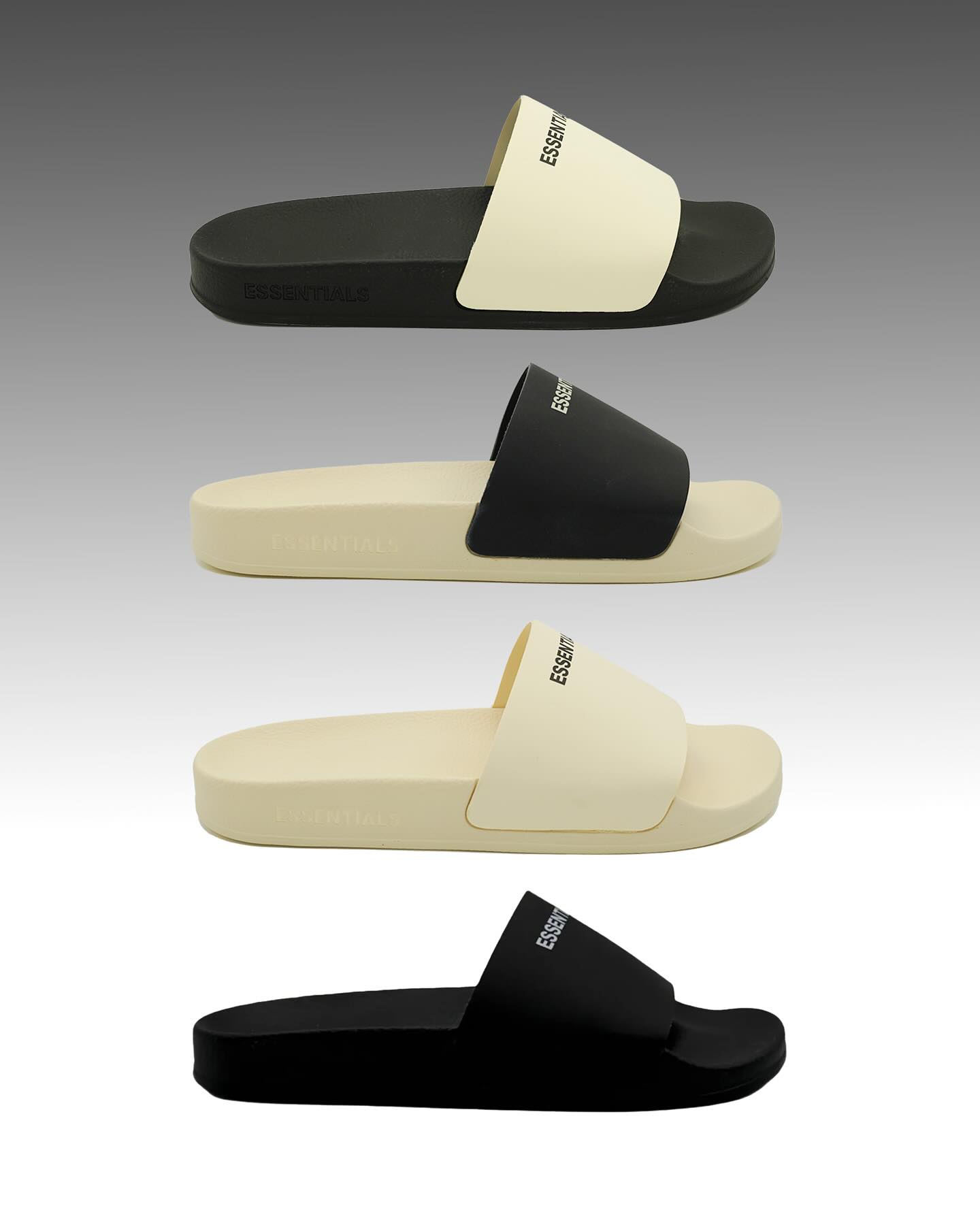 Just in: Four new Fear of God Essentials Sliders have landed. Now