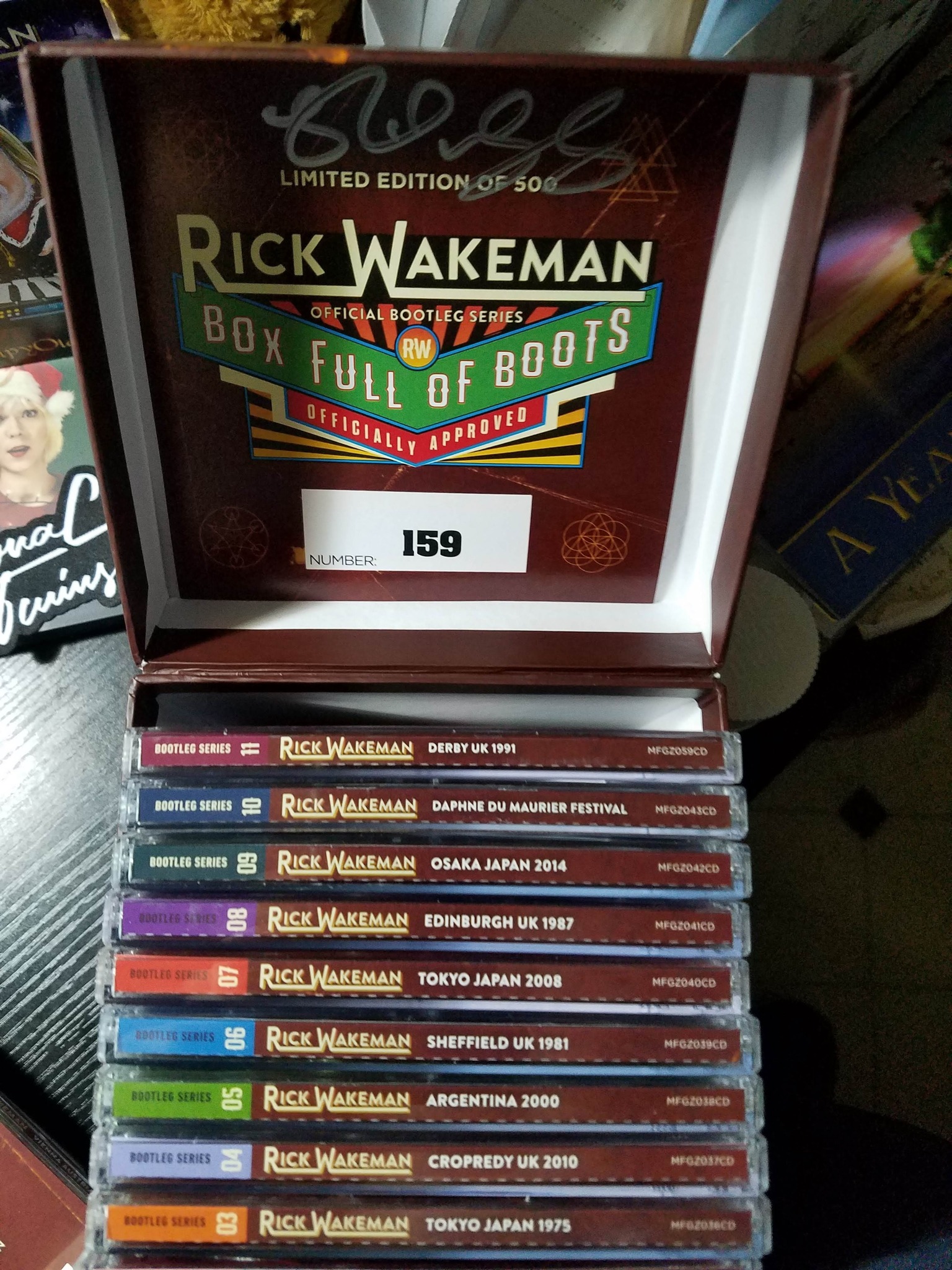 洋楽 #Rick Wakeman Box Full Of Boots 16CDBOX Limited edition of Rick Wakeman shows also signed by Rick