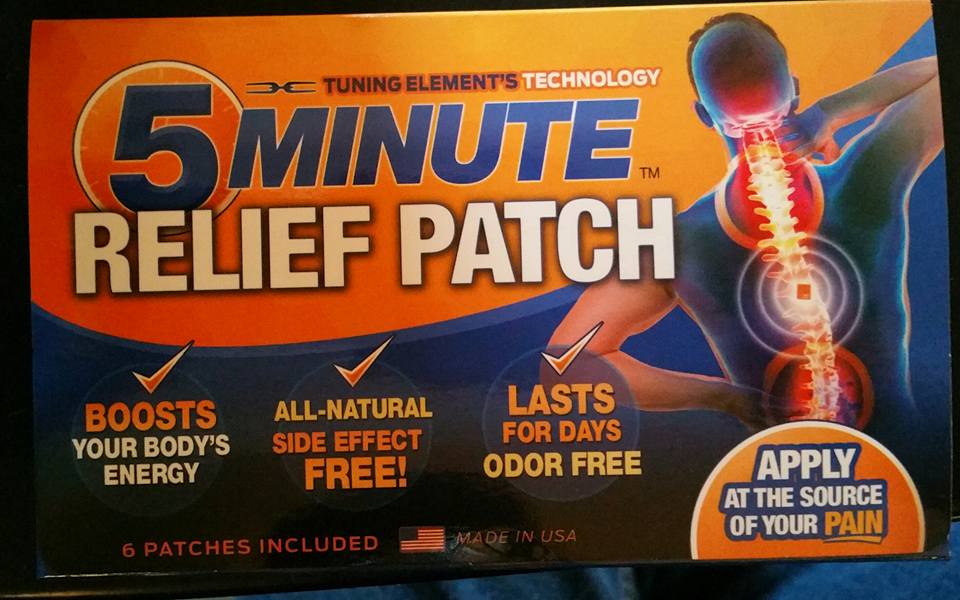 Tuning Element 5 Minutes Relief patches.