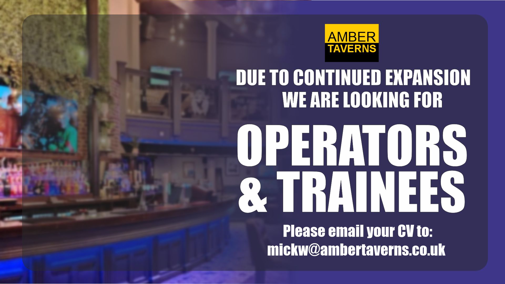 The Old Bank - 🚨 We’re Hiring! 🚨 Amber Taverns is... | Facebook