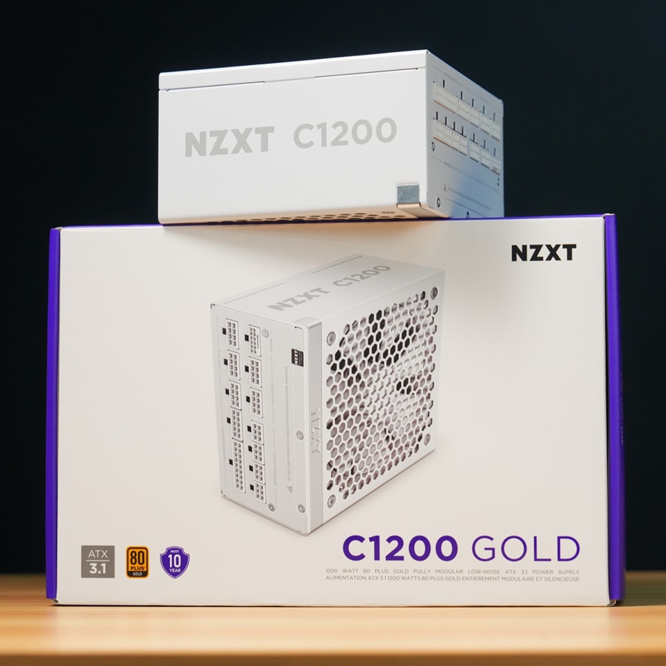 NZXT C1200 GOLD ATX 3.1 - 1200W 80+ GOLD (MATTE WHITE) | iHAVECPU