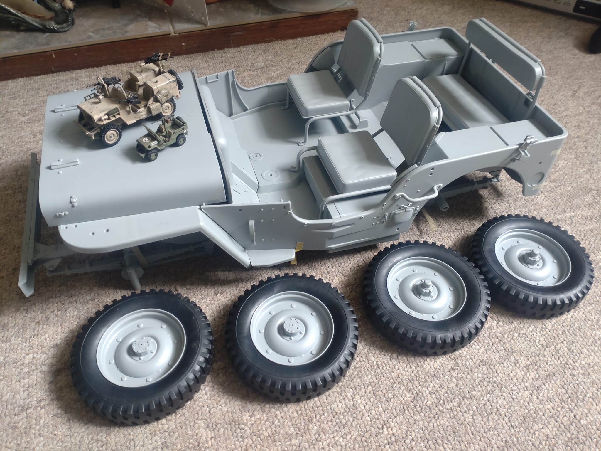 Converting dragon willy's jeep to rc