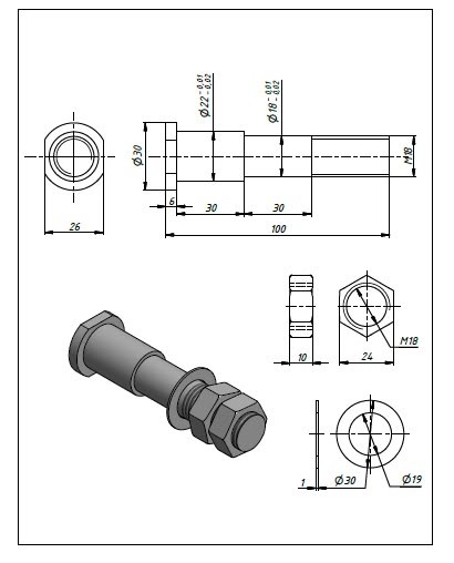 Mechanical - Bolt and nut SolidWorks Drawing File for... | Facebook