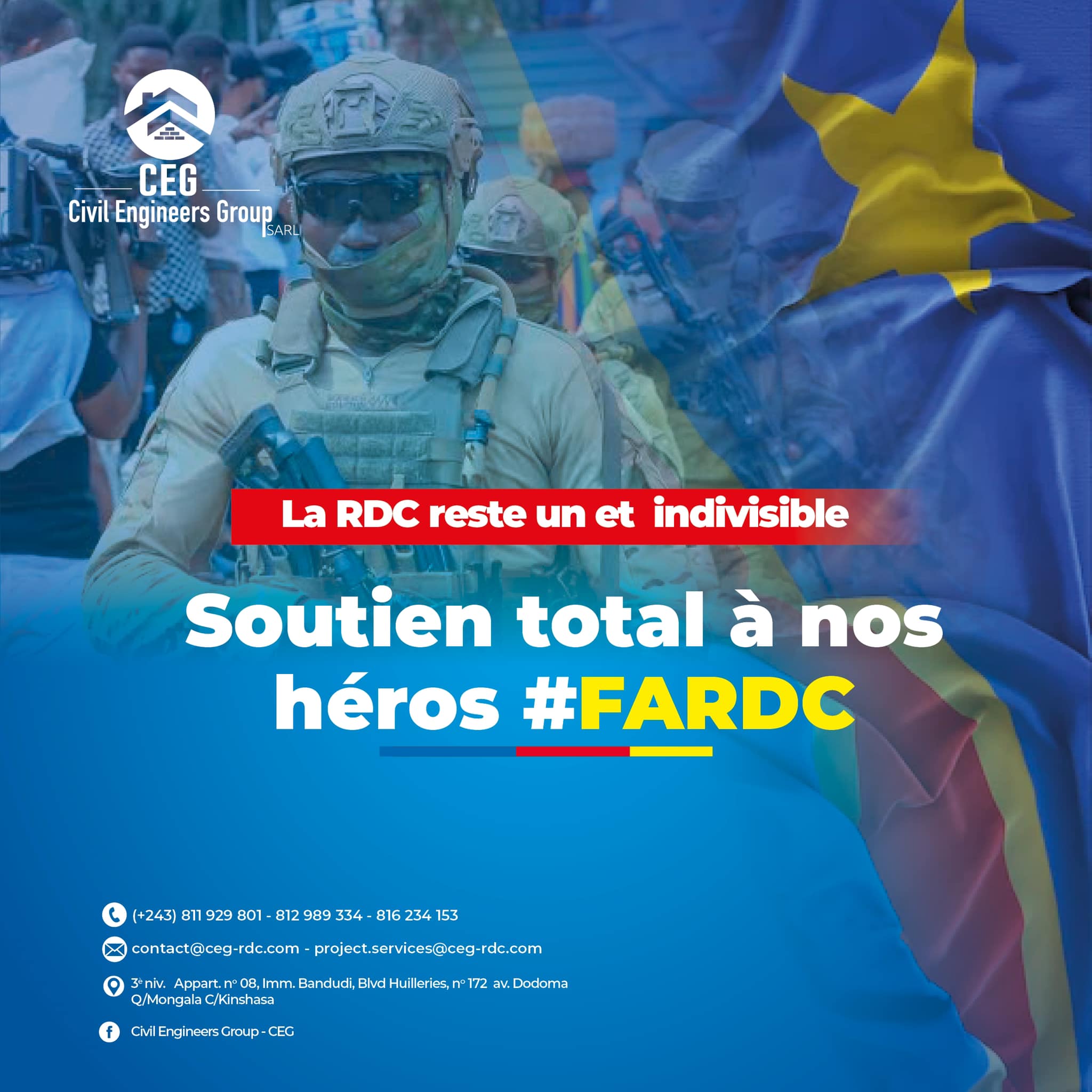 Civil - 𝐋𝐚 𝐑𝐃𝐂 𝐫𝐞𝐬𝐭𝐞 𝐮𝐧 𝐞𝐭 𝐢𝐧𝐝𝐢𝐯𝐢𝐬𝐢𝐛𝐥𝐞 🇨🇩 Soutien total à nos vaillants ...