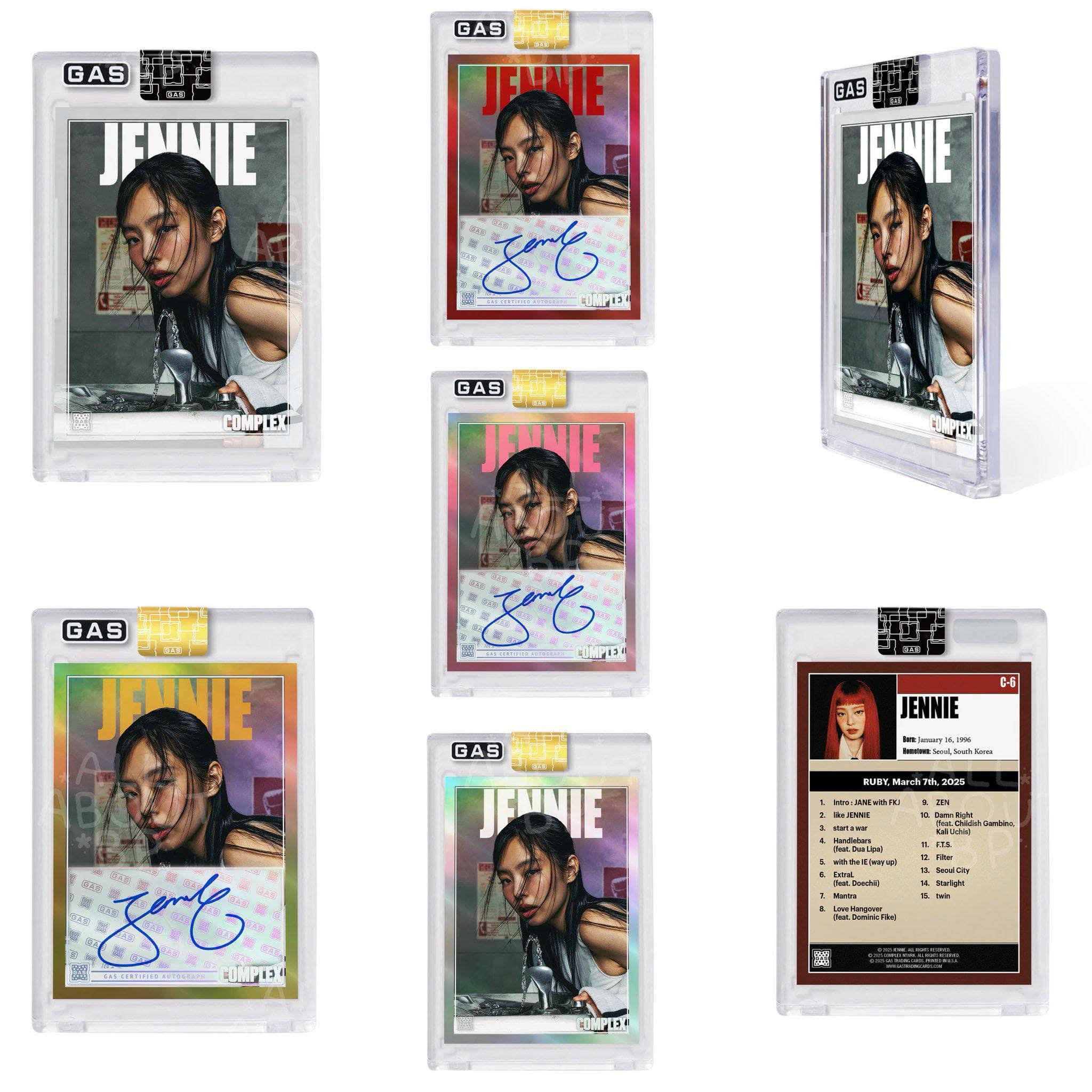 ? [ORDER] Jennie Complex Cover x GAS Trading Card ?Price : #780k 