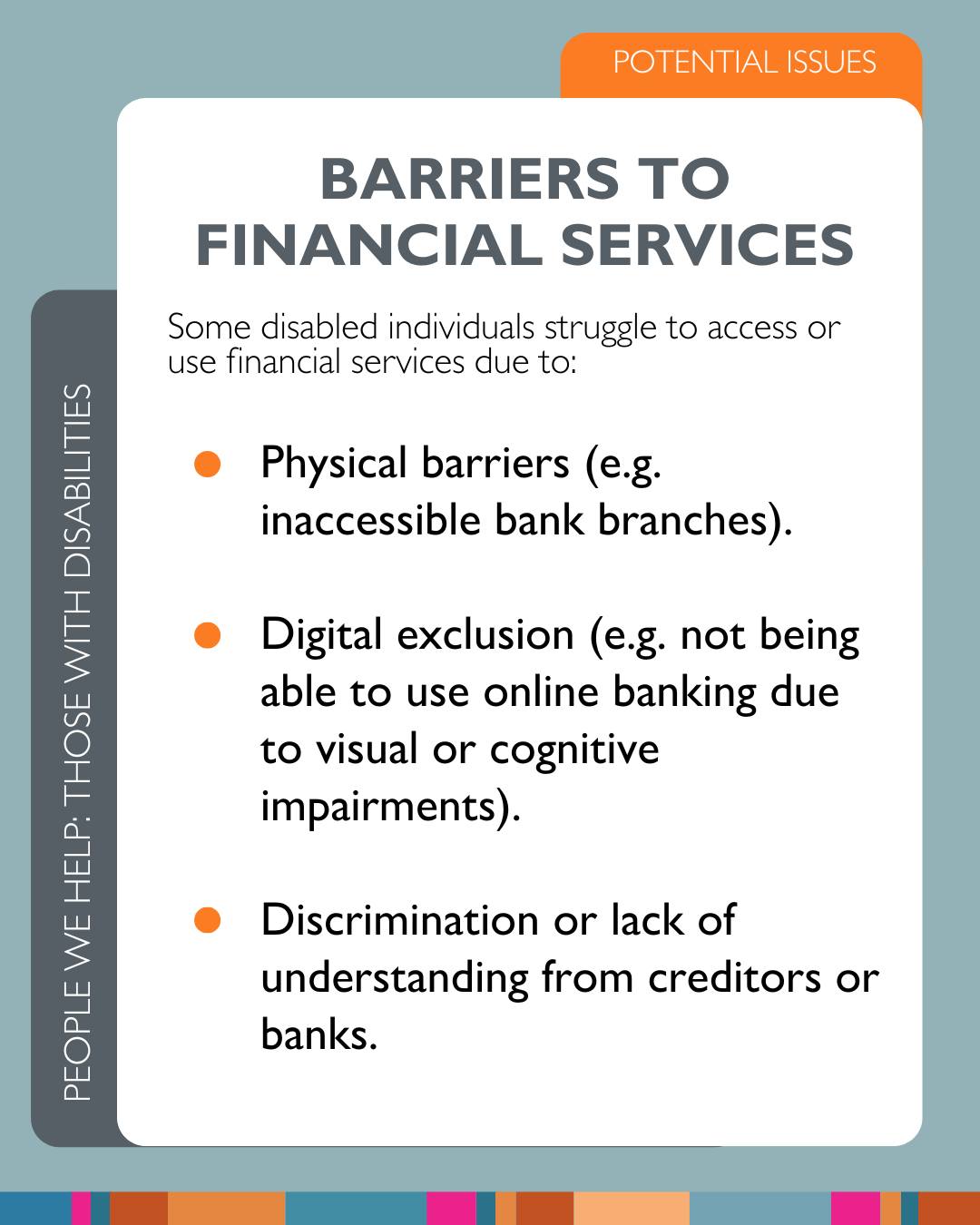 🔶 Disability & Finances: Barriers... - Community Money Advice | Facebook