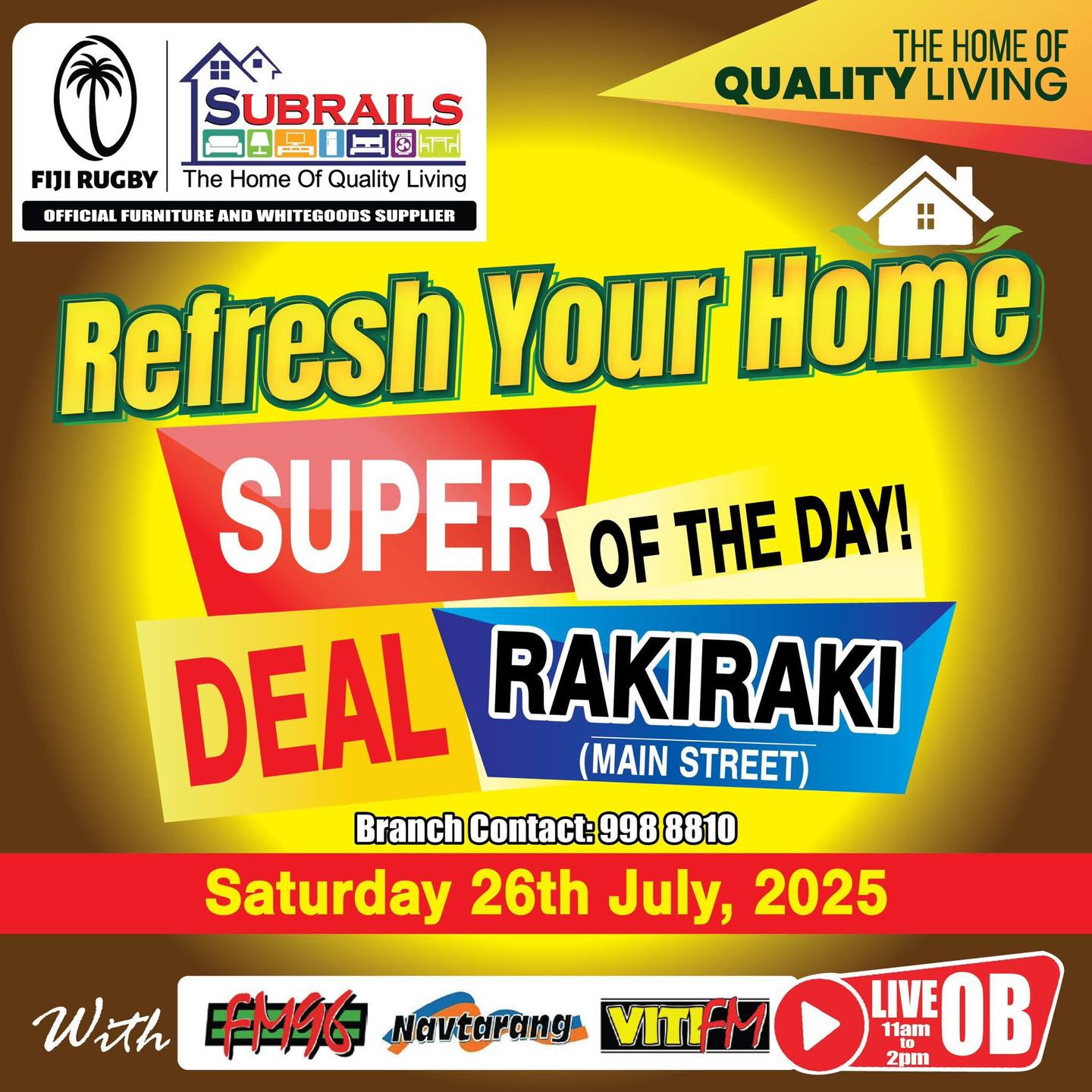 Subrails - 🎉 REFRESH YOUR HOME – SUPER DEAL OF THE DAY! 🏡 ... | Facebook