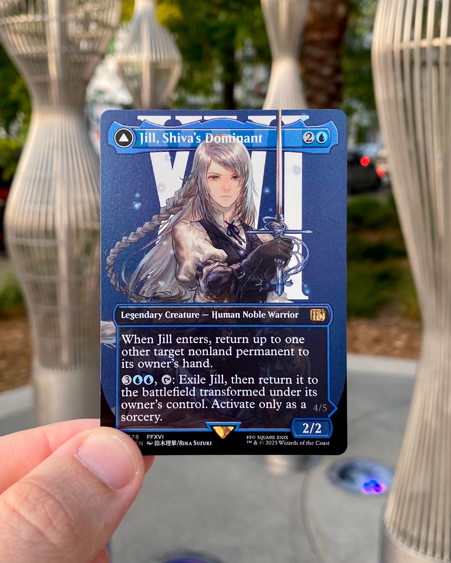 jill final fantasy mtg Jill, Shiva's Dominant // Shiva, Warden of Ice [438] [Extended Art] [FINAL FANTASY] [Foil]  Face to Face Games slip rubber material to ensure stable play support Jill, Shiva's Dominant (Commander) |