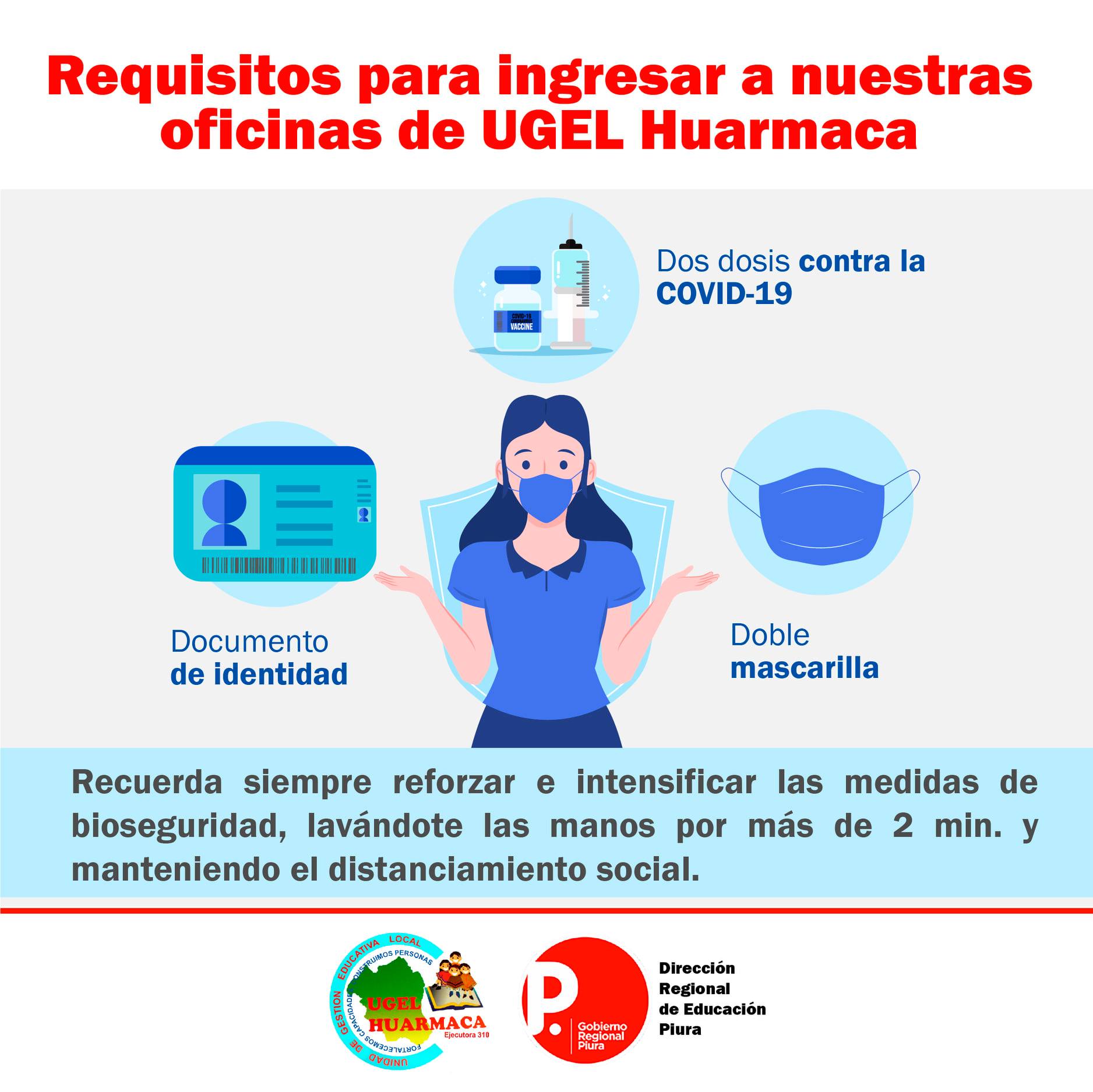 UGEL Huarmaca - 📣Atención Te compartimos los requisitos para ingresar a ...