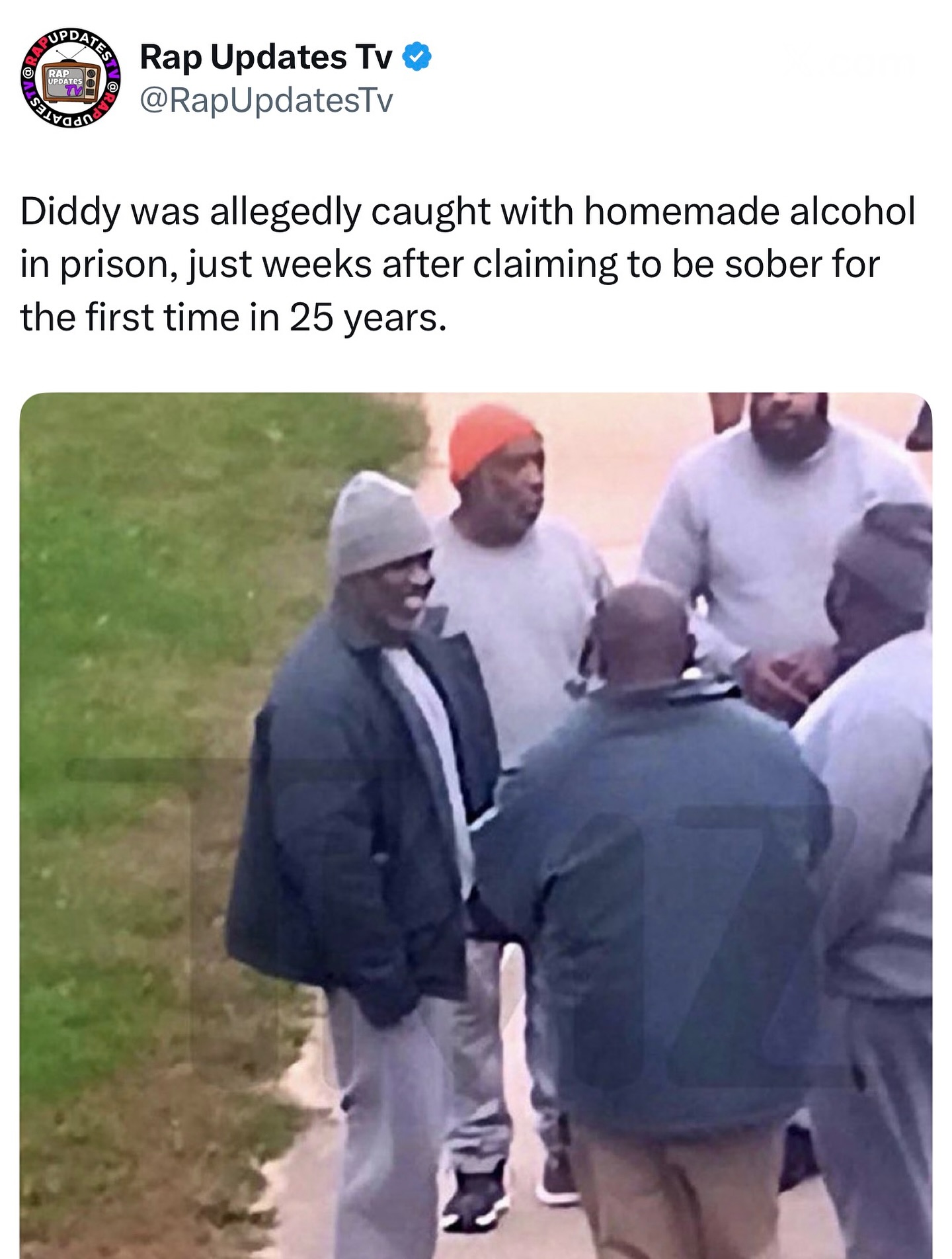 Rap - Diddy was reportedly caught with homemade alcohol in prison after ...