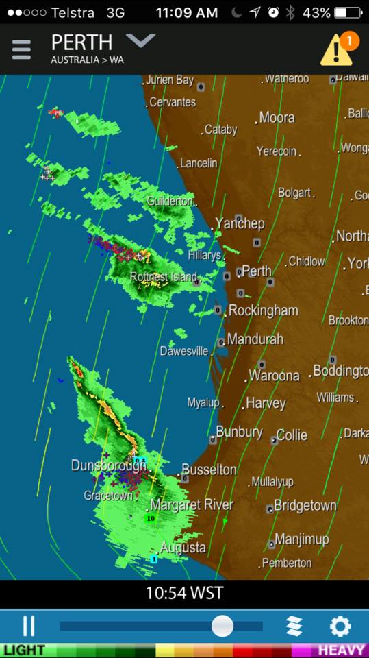 Perth Weather Live - ****PERTH WEATHER LIVE RADAR UPDATE**** A ...