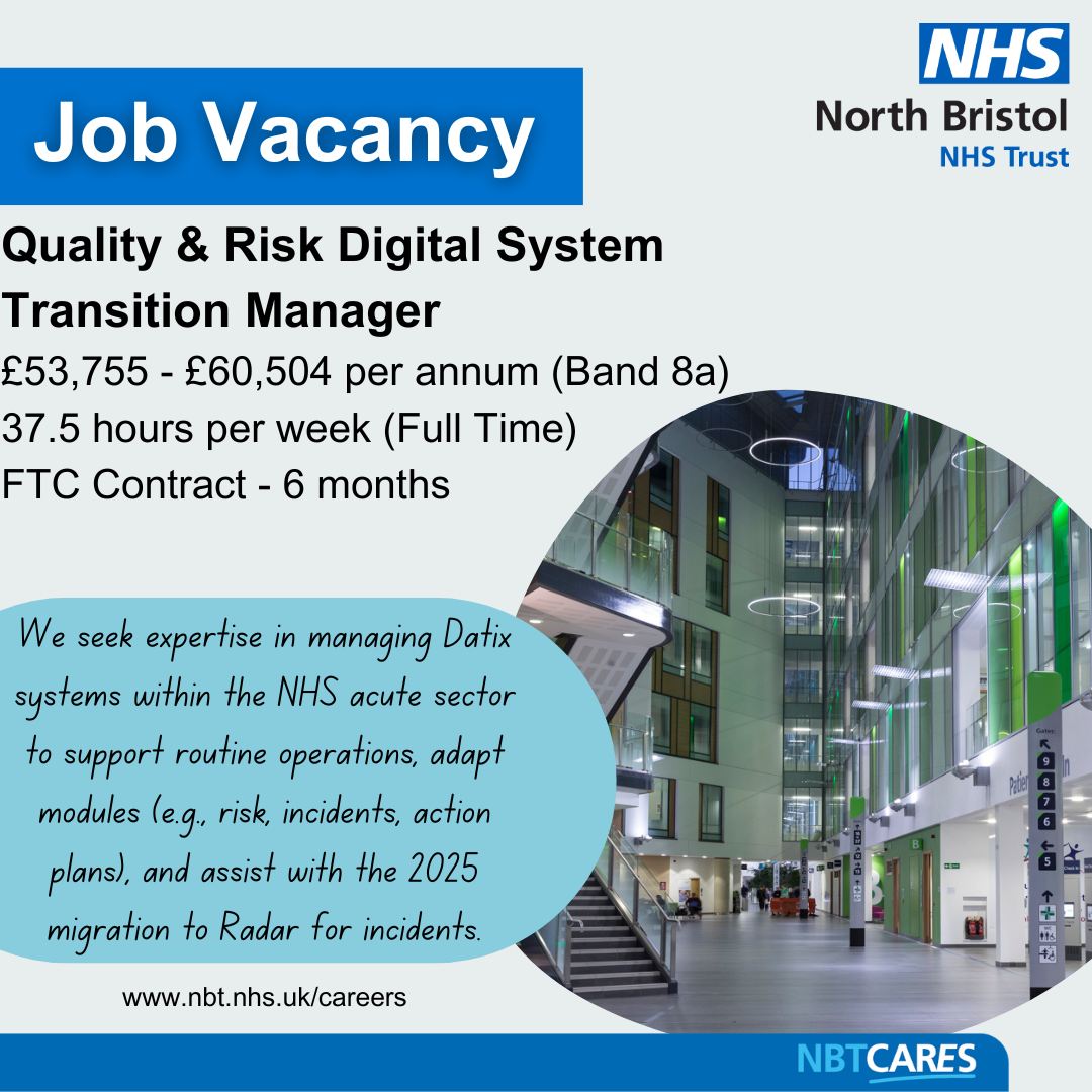 North - 🚨 We're Hiring! 🚨 North Bristol NHS Trust is on an exciting ...