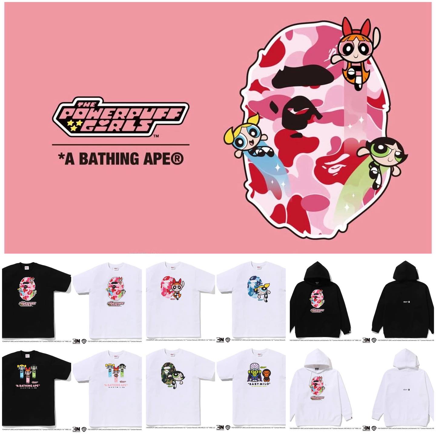 ?? BAPE x POWERPUFF GIRLS ?? • Release on 13/12/2025 • 100 