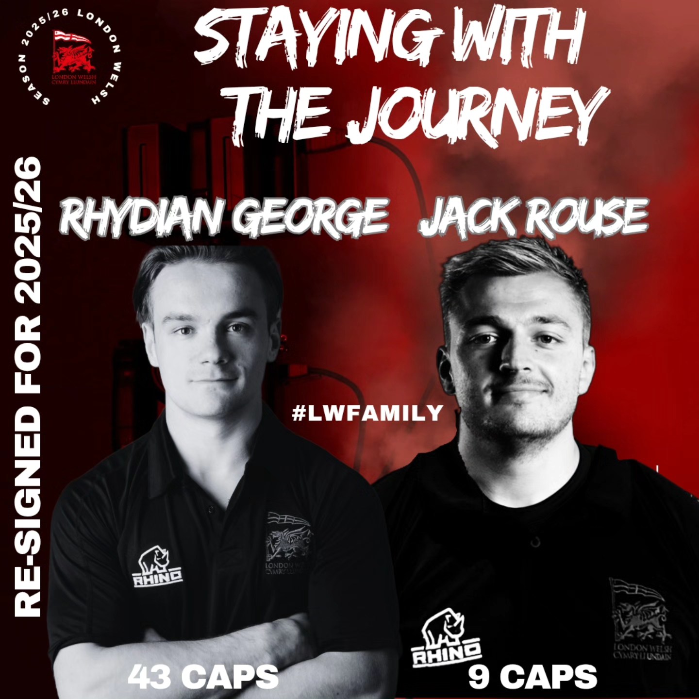 London - STAYING WITH THE JOURNEY Two backrowers next up,with very ...