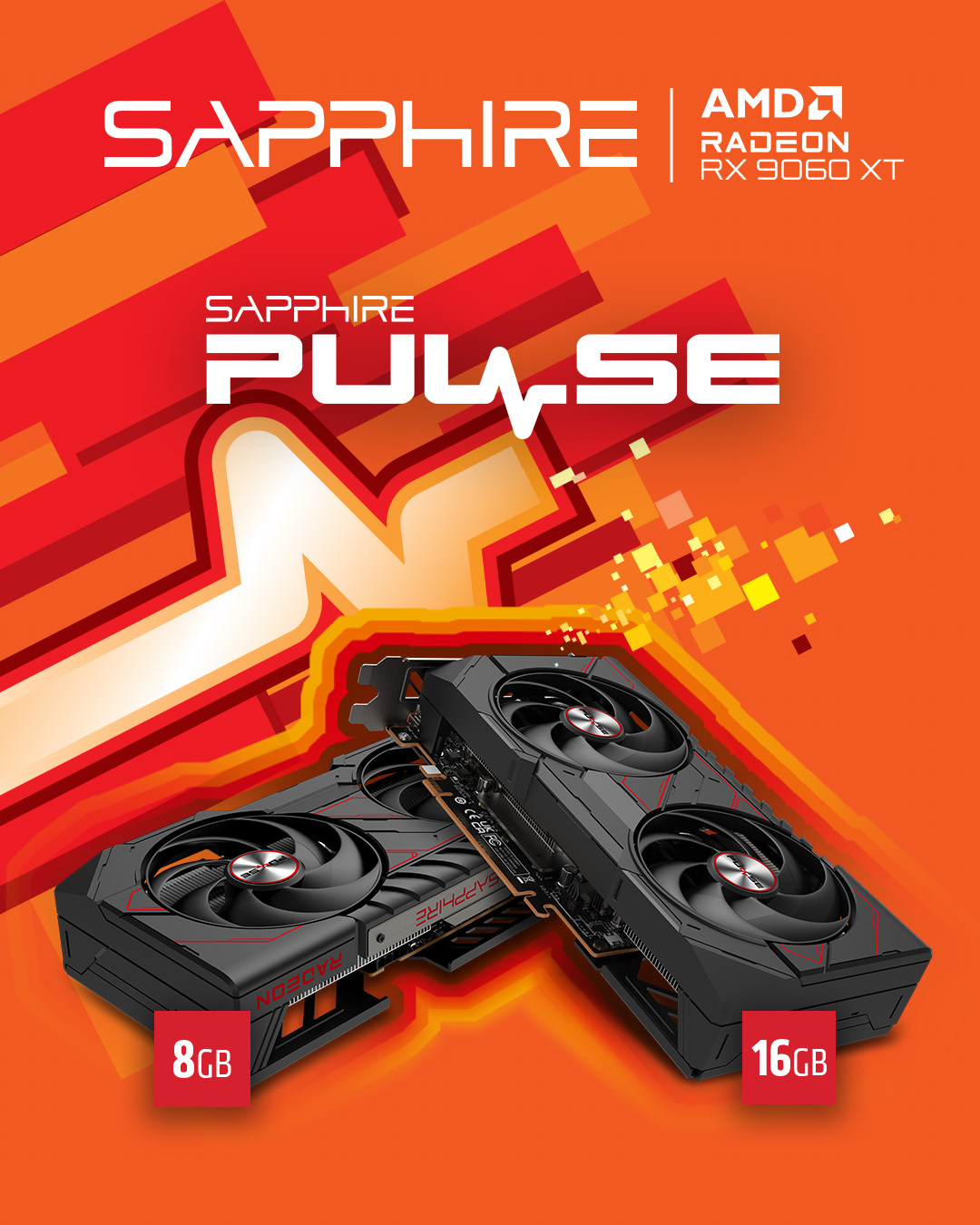 The SAPPHIRE PULSE AMD Radeon RX 9060 XT 16GB prioritizes your
