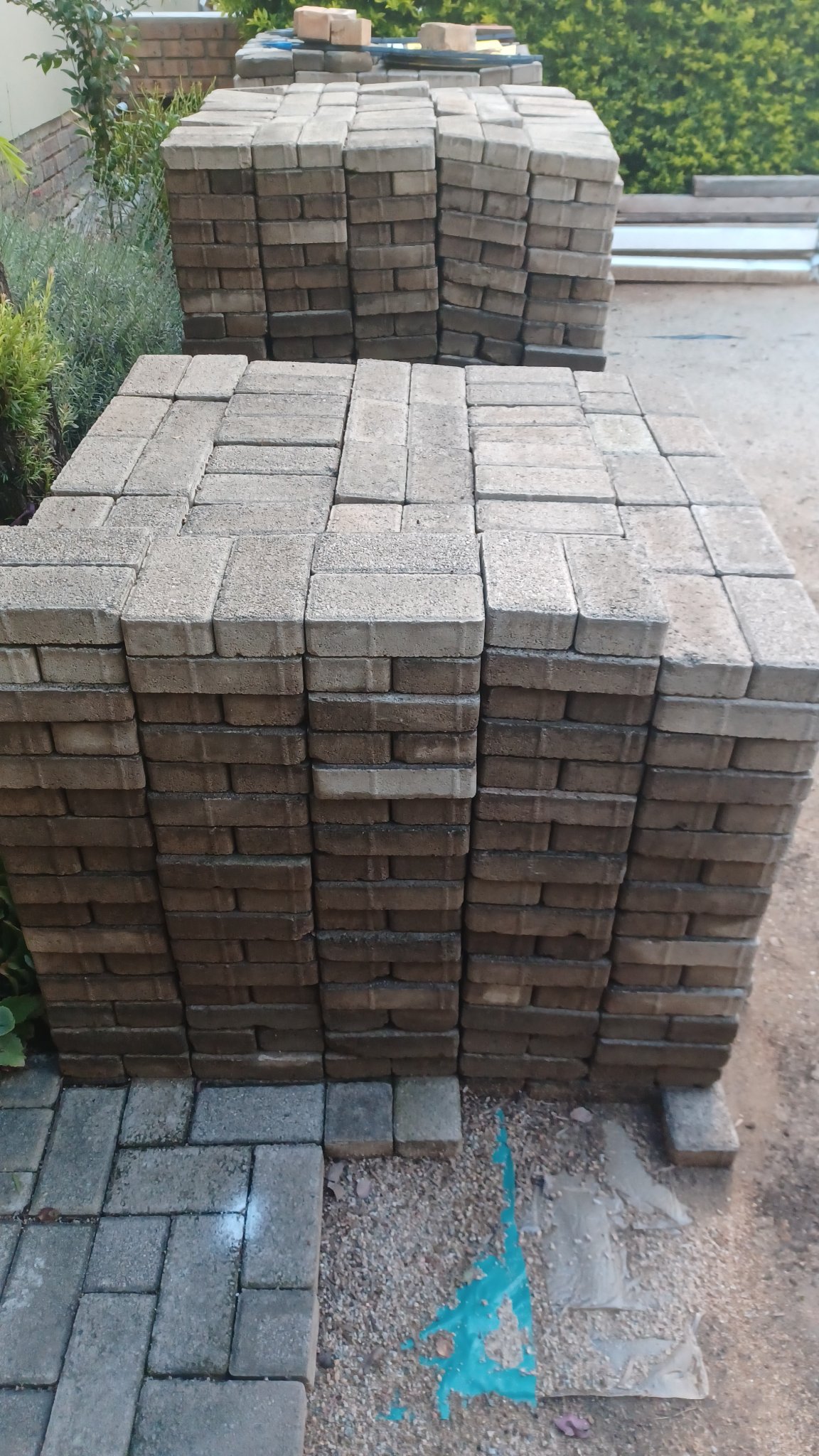 Second Hand Bevel Concrete Paving Blocks for Sale. Colour Standard Grey ...