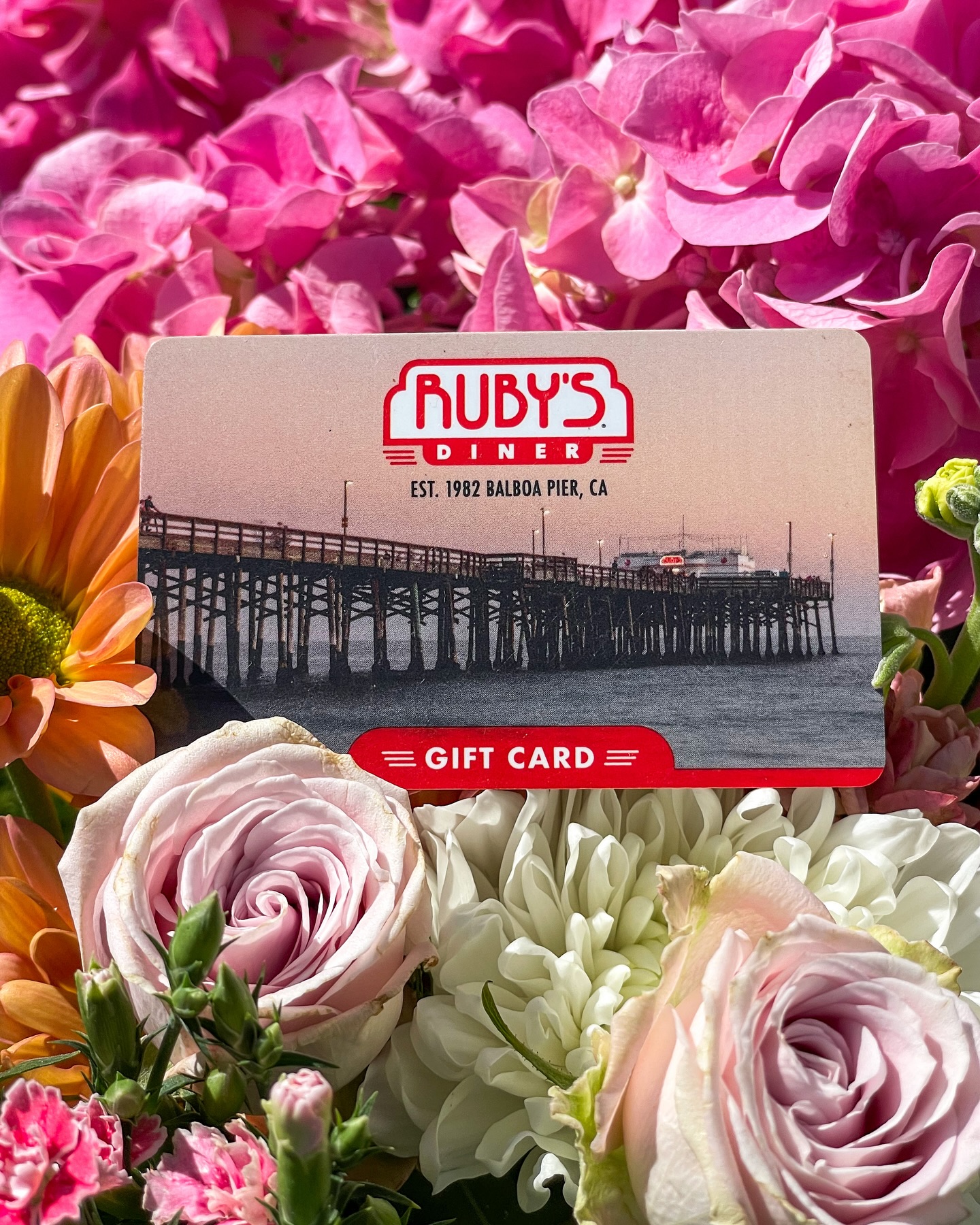 Ruby's - A bouquet of flowers & a Ruby’s burger & milkshake - the ...