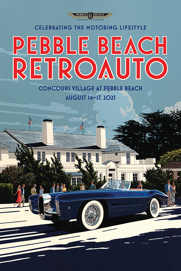 Pebble - Our 2025 Pebble Beach RetroAuto poster celebrates the ...