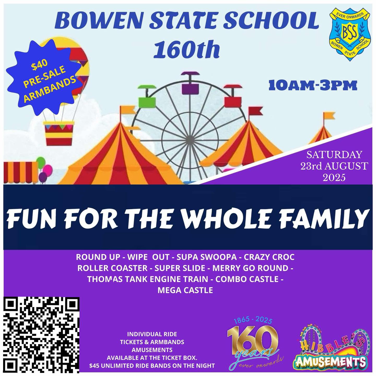 Bowen - 🎡🎠 Get ready for NON-STOP FUN at Bowen State School’s 160th ...