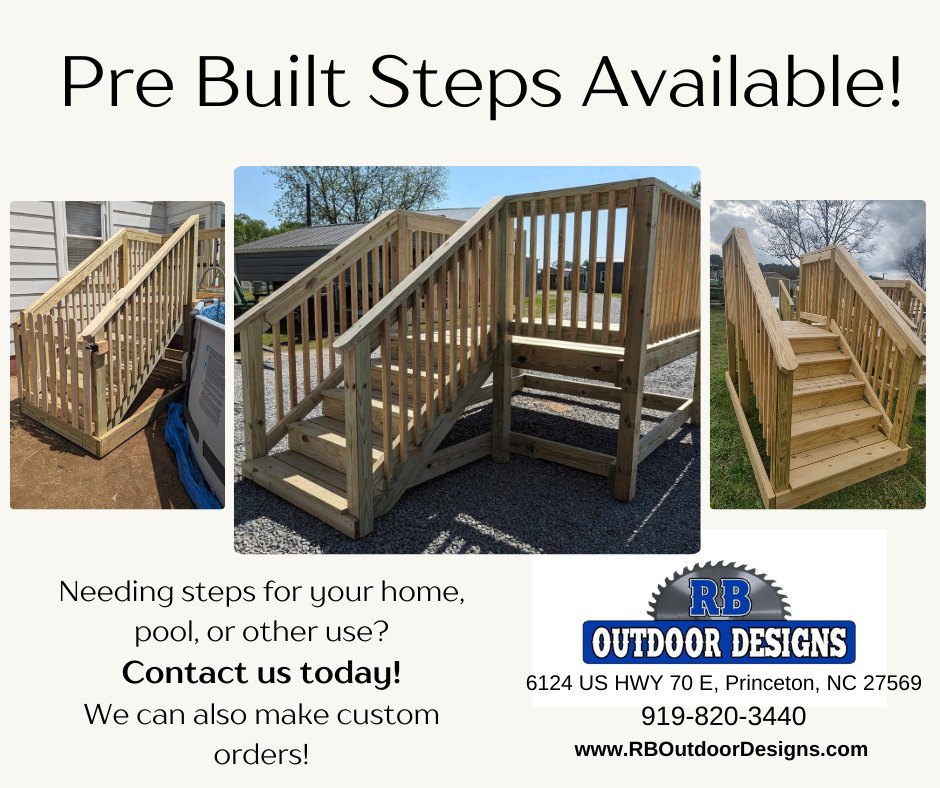 RB - Needing steps for your home, pool, or other use? We have many pre ...