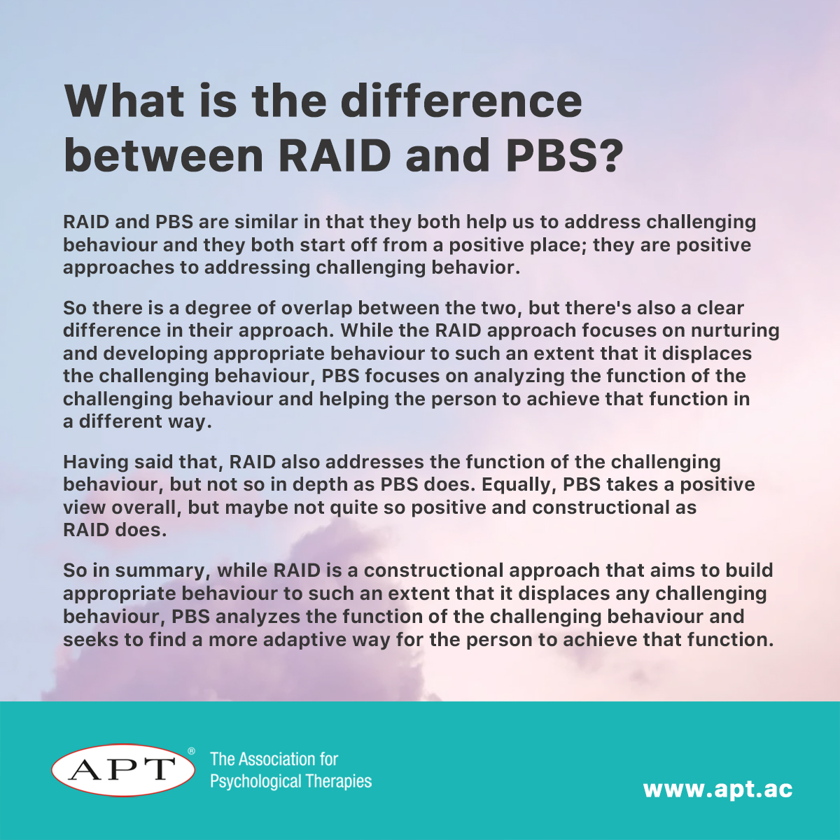 The Association - We’re often asked about the differences between RAID ...