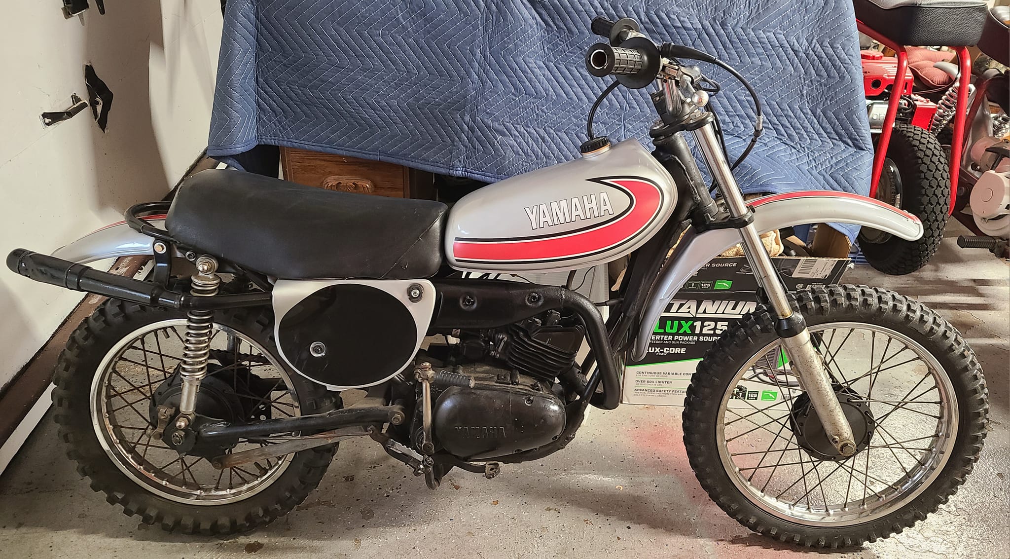 Restored 1974 Yamaha YZ80A after decades apart