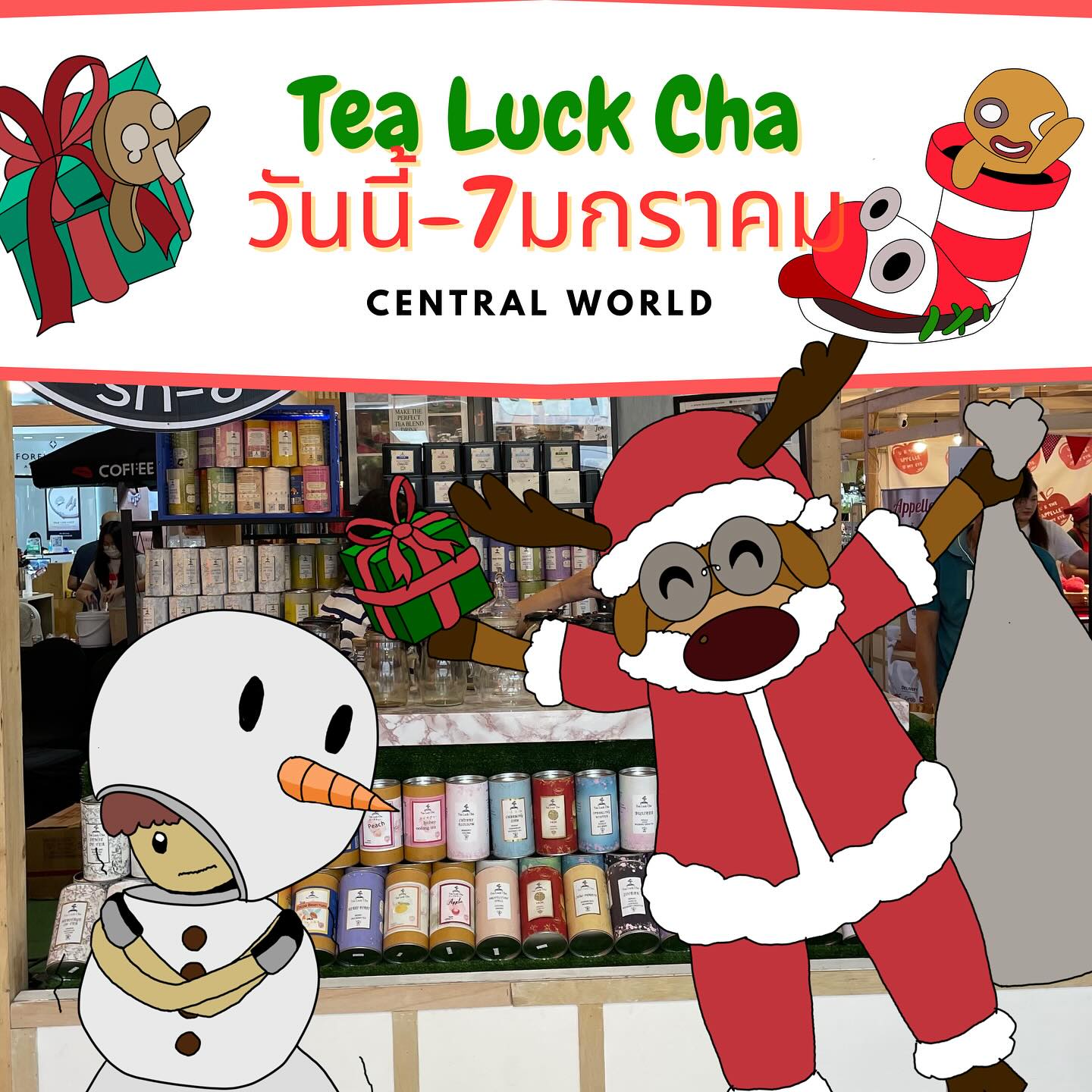 TEA LUCK CHA - 🎄 Tea Countdown to Christmas เริ่มแล้ว! 🎄...