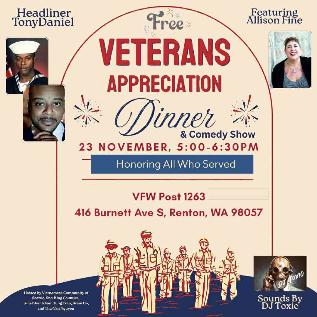 VFW Post 1263 Renton, Free Veterans Appreciate