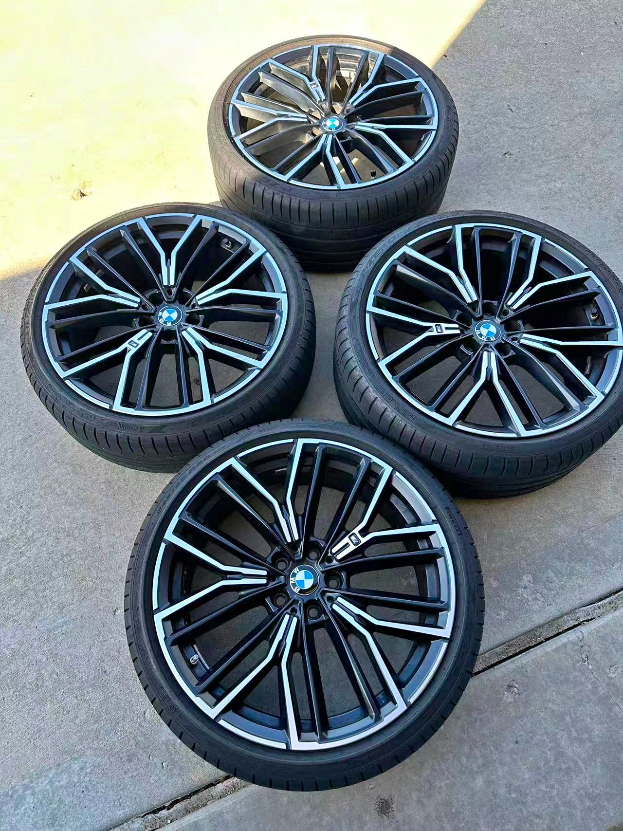 OEM 20” BMW 846M Wheels & Pirelli P-Zero Tires - 2023 M550i Take-offs ...