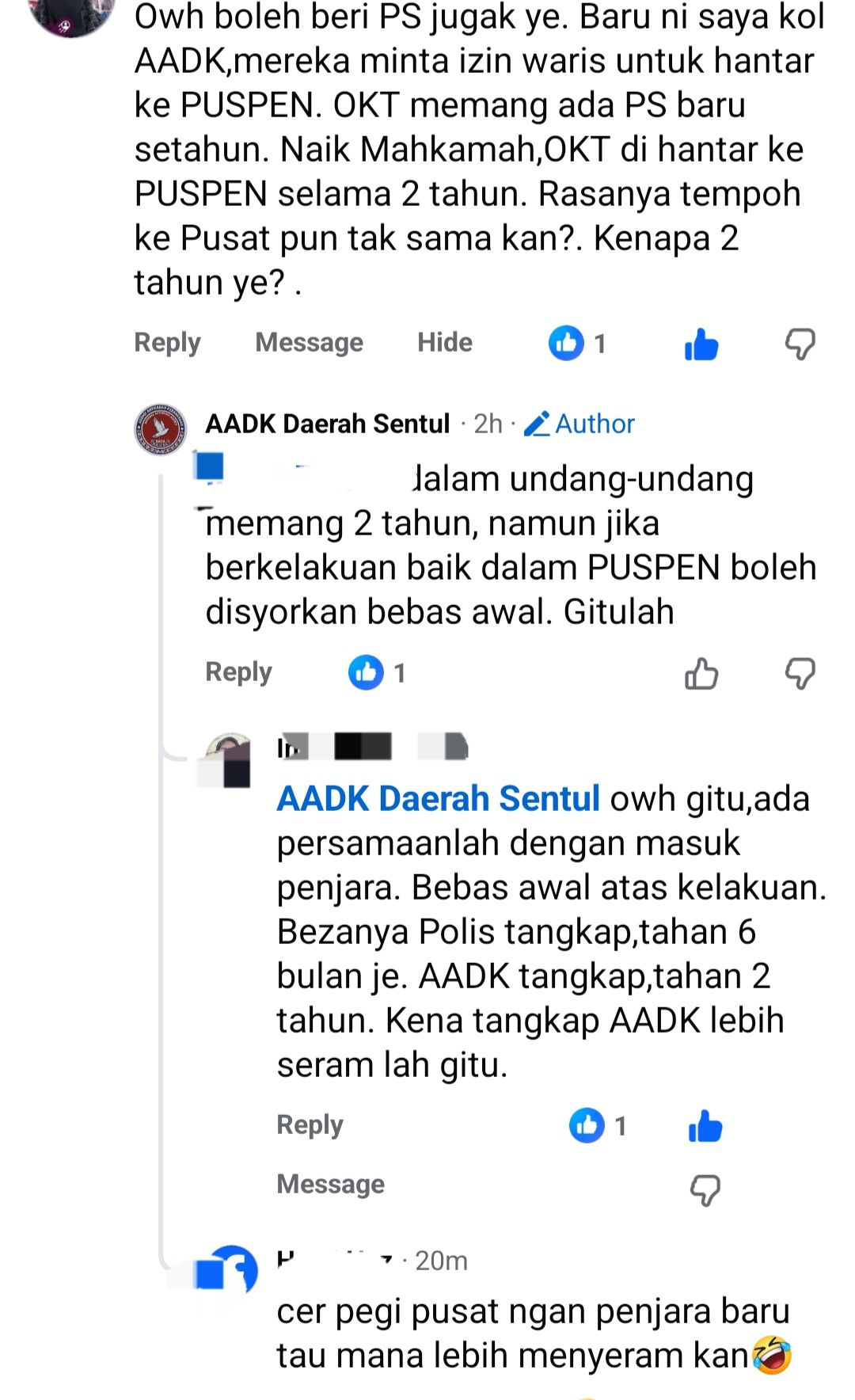 AADK - Mana syeram antara PUSPEN dan PENJARA. Tul sekatat boleh jawab ...