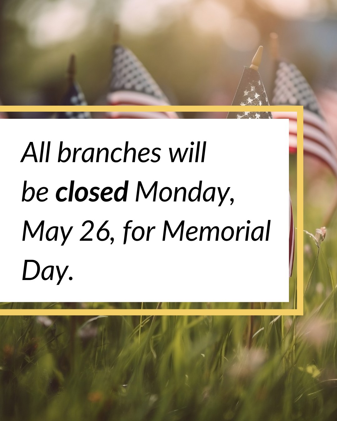 Sterling - All LCPL branches are closed Monday, May 26, for Memorial ...
