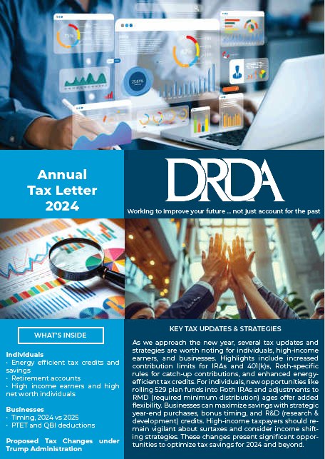 DRDA CPAs, LLC - 🚨 DRDA Annual Tax Letter 2024 🚨 Get ready for the new ...