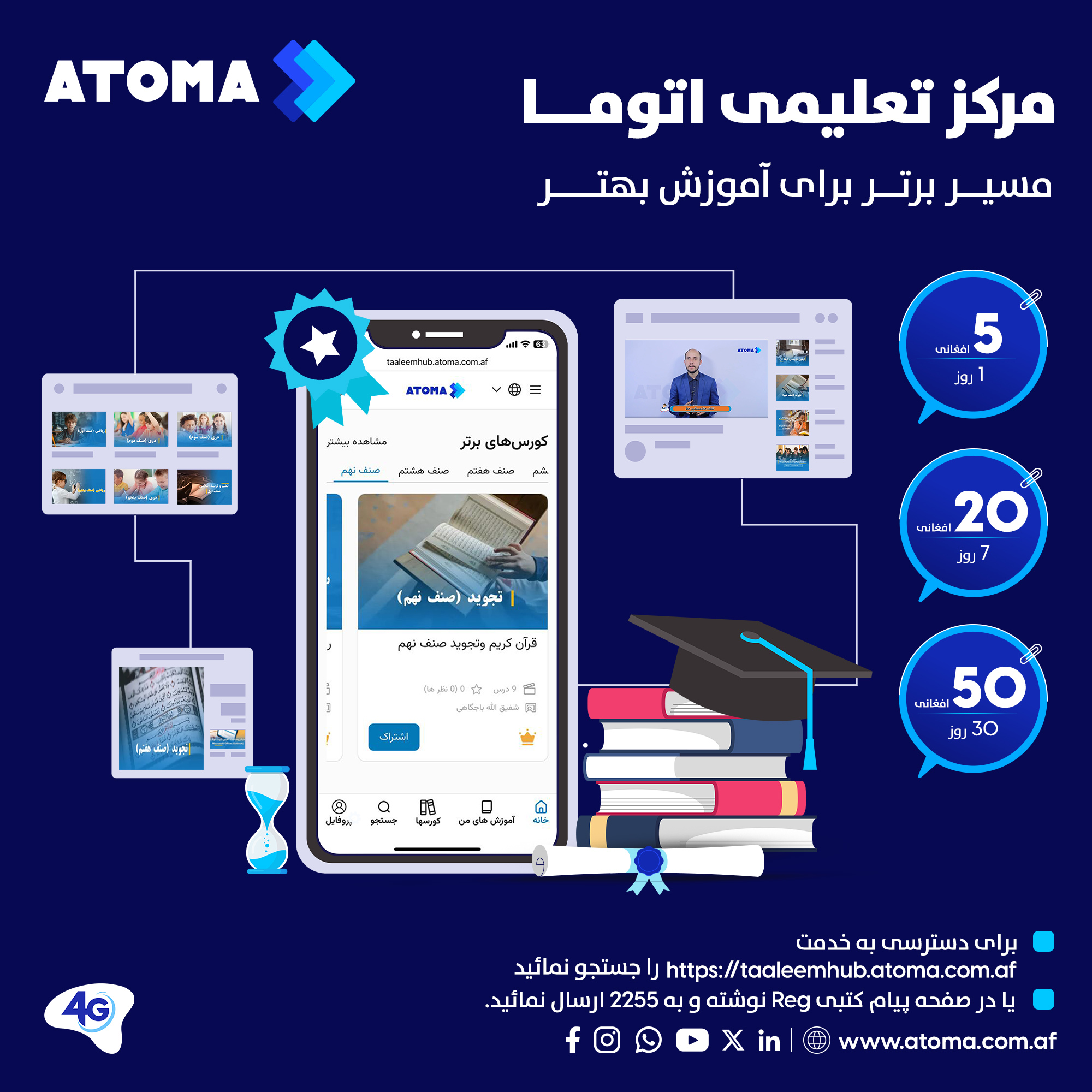ATOMA - با پورتل مرکز تعلیمی اتوما در هر وقت و هر مکان از فراگیری آموزش ...