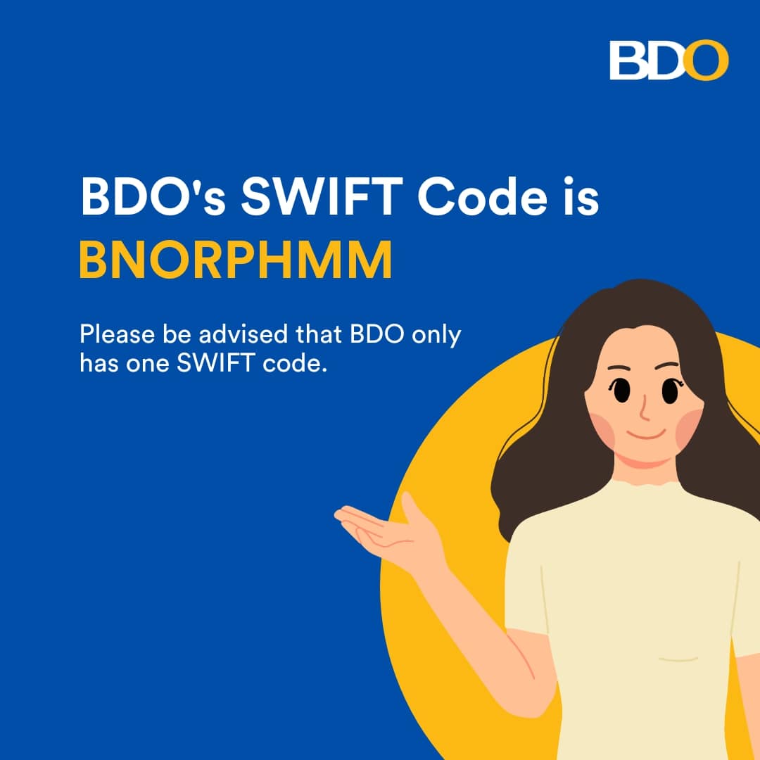 BDO Unibank - Ever wondered what a SWIFT code is and why... | Facebook