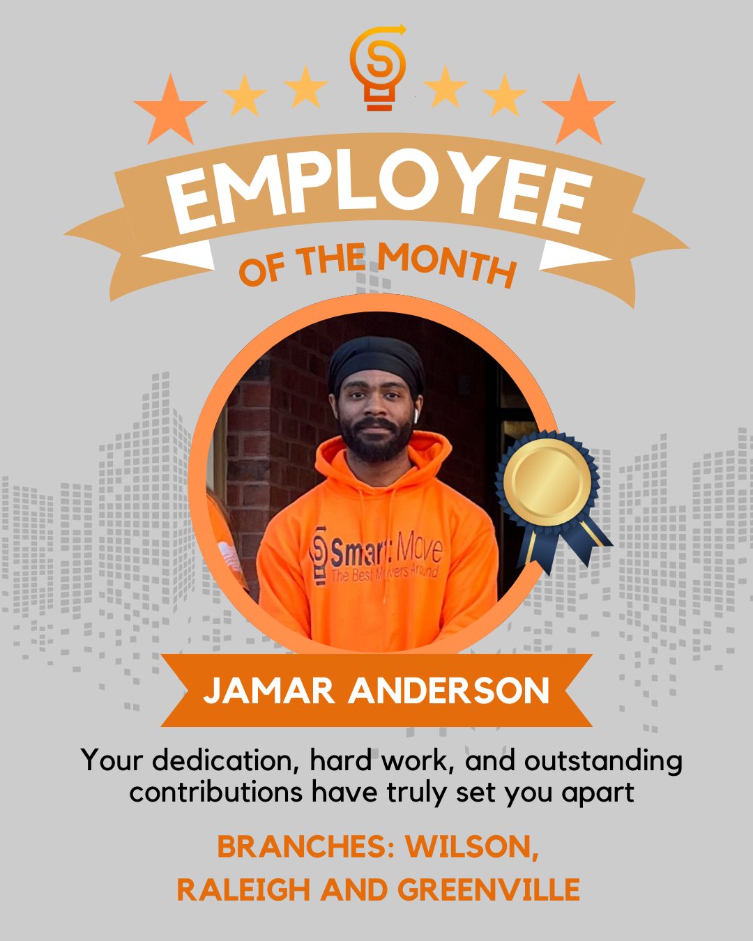 Smart - Employee of the Month – January 2025: Jamar Anderson We are ...