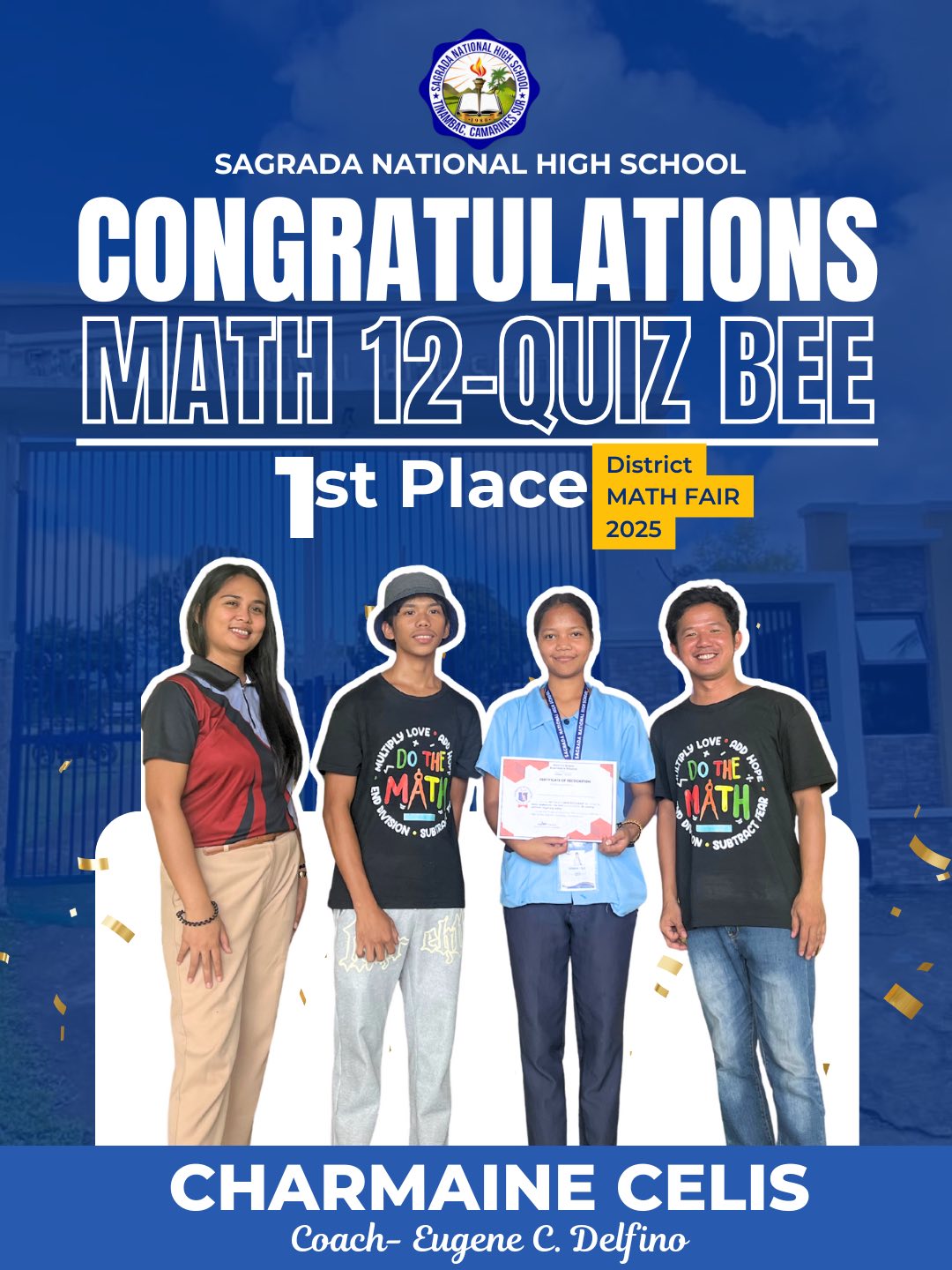 🏆... - Sagrada National High School-Tinambac, Camarines Sur | Facebook