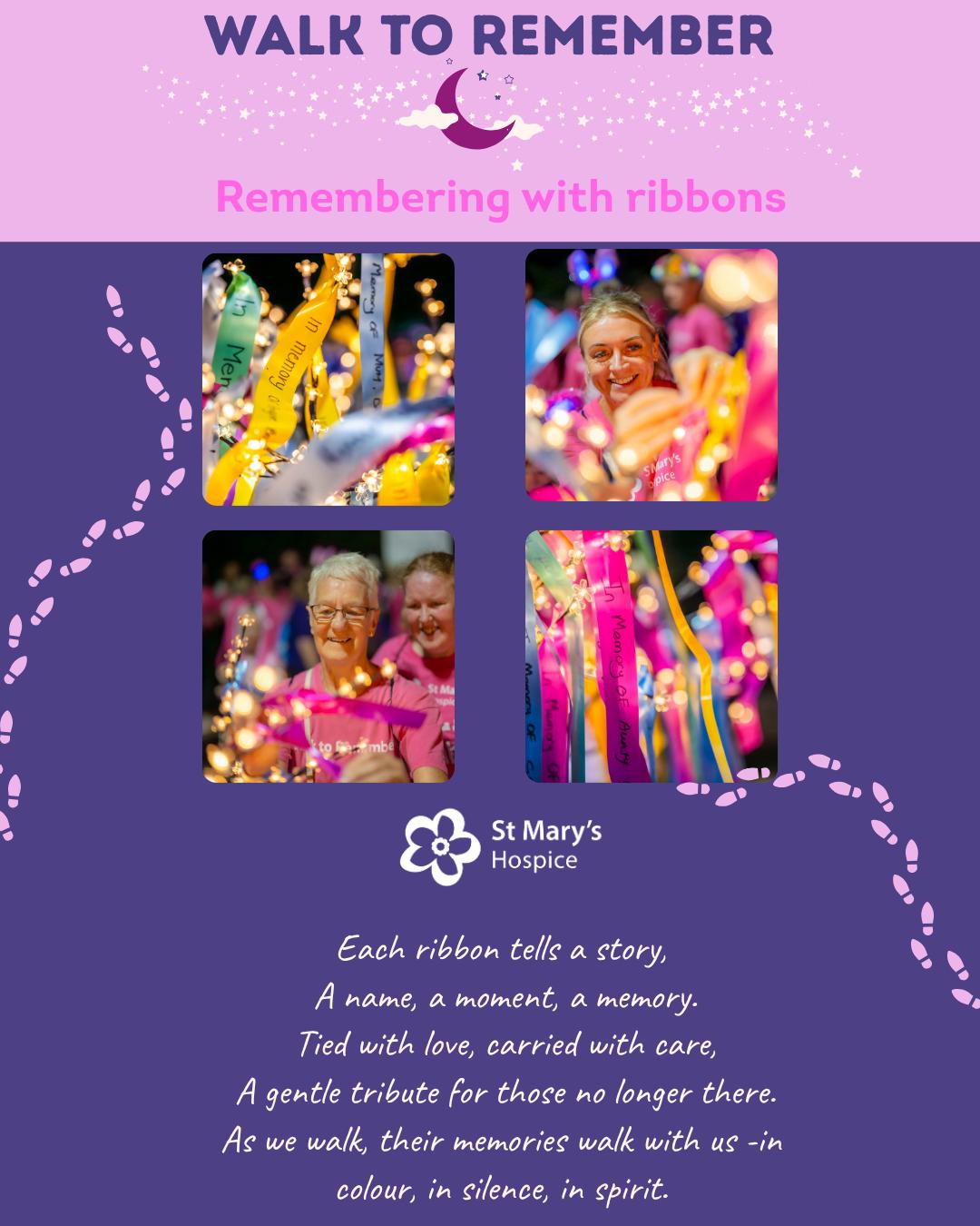 💜 Ribbons to Remember is back for 2025... - St Mary's Hospice | Facebook