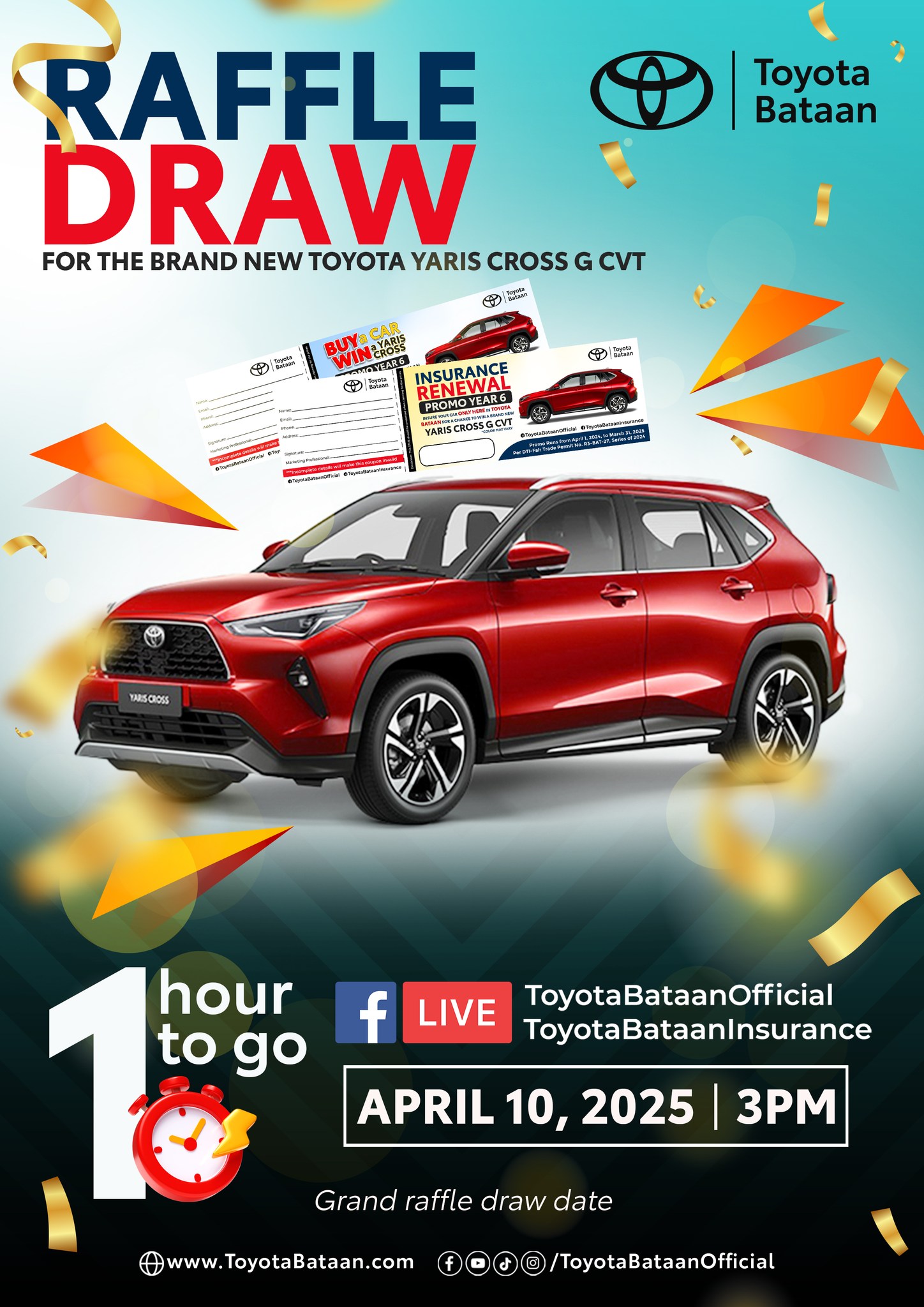 Toyota - Just 1 hour left before the Grand Raffle Draw! 🚗 Get ready for ...