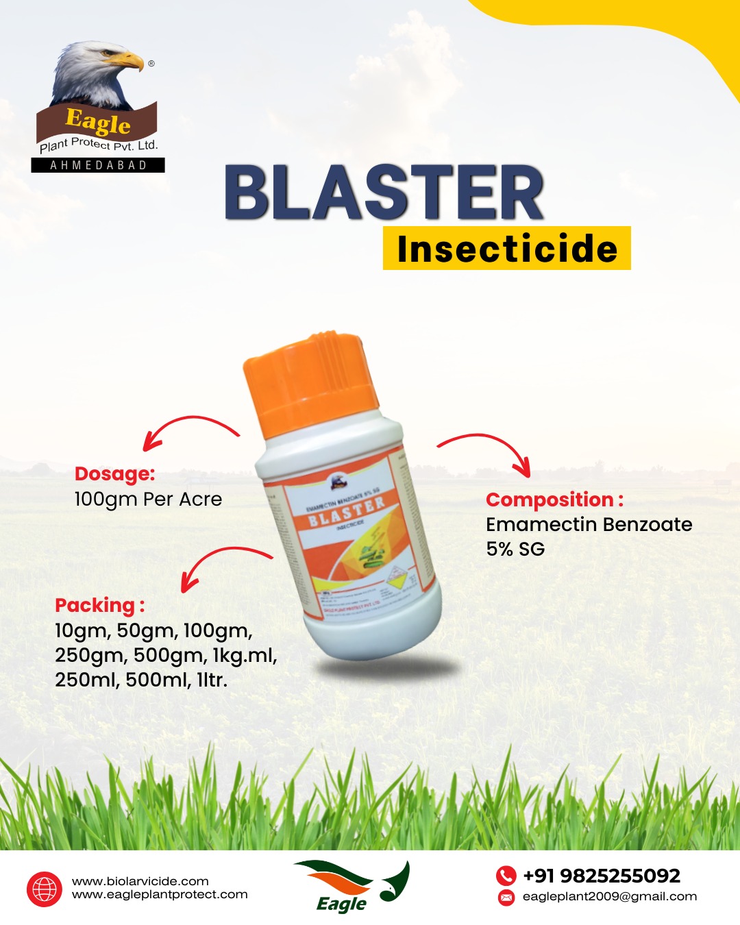 Eagle - 🧪 Product Name: BLASTER Insecticide 🔬 Composition: Emamectin ...