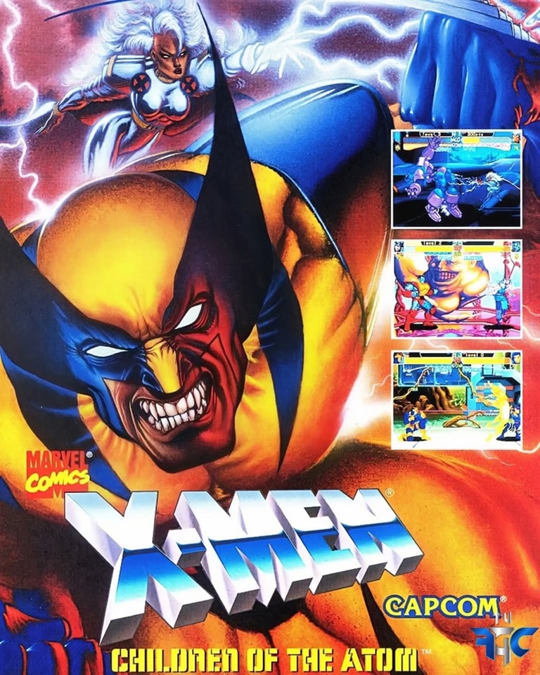 X-Men Children of the Atom fighting game Japanese poster