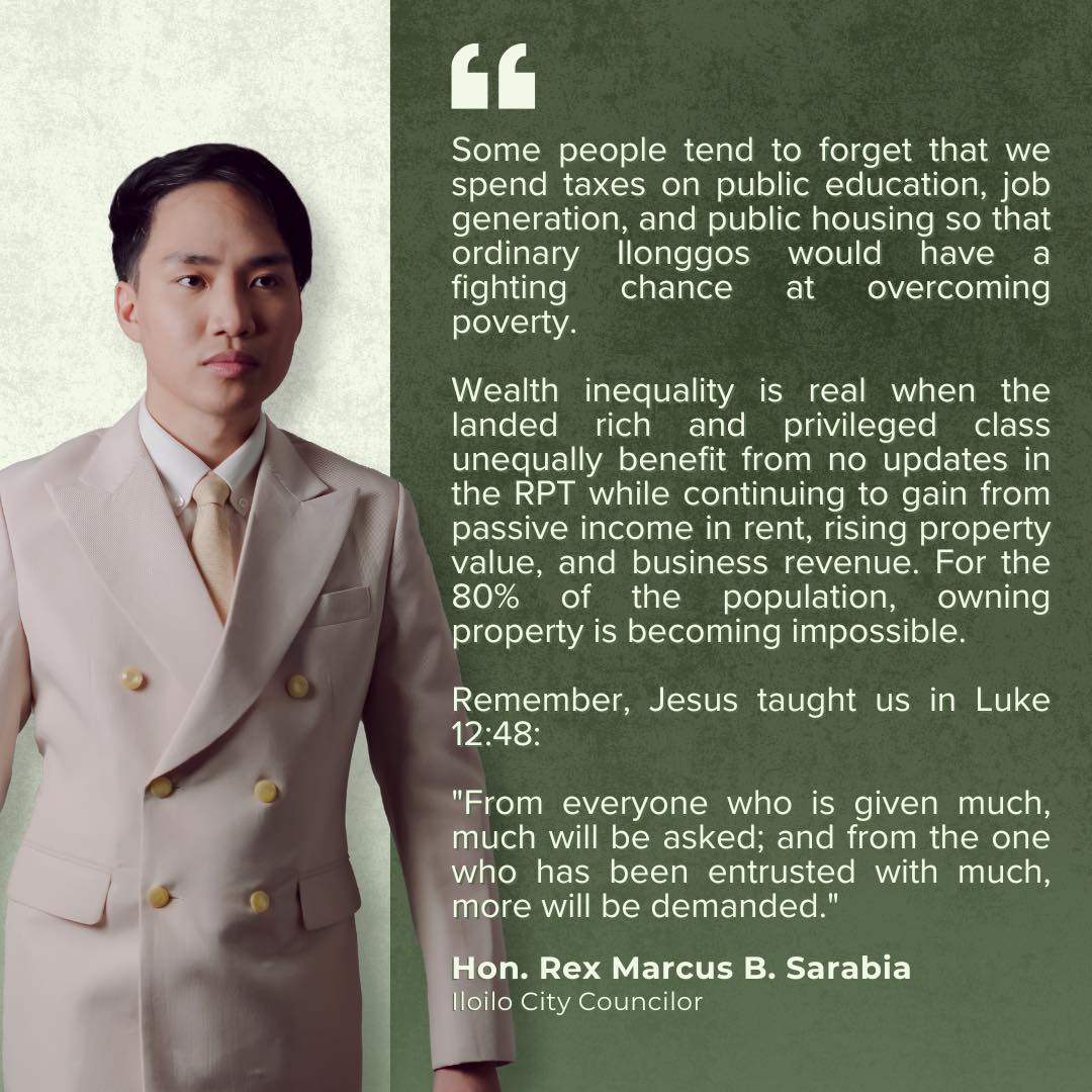 WEALTH INEQUALITY MUST BE... - Rex Sarabia, Attorney-at-Law | Facebook