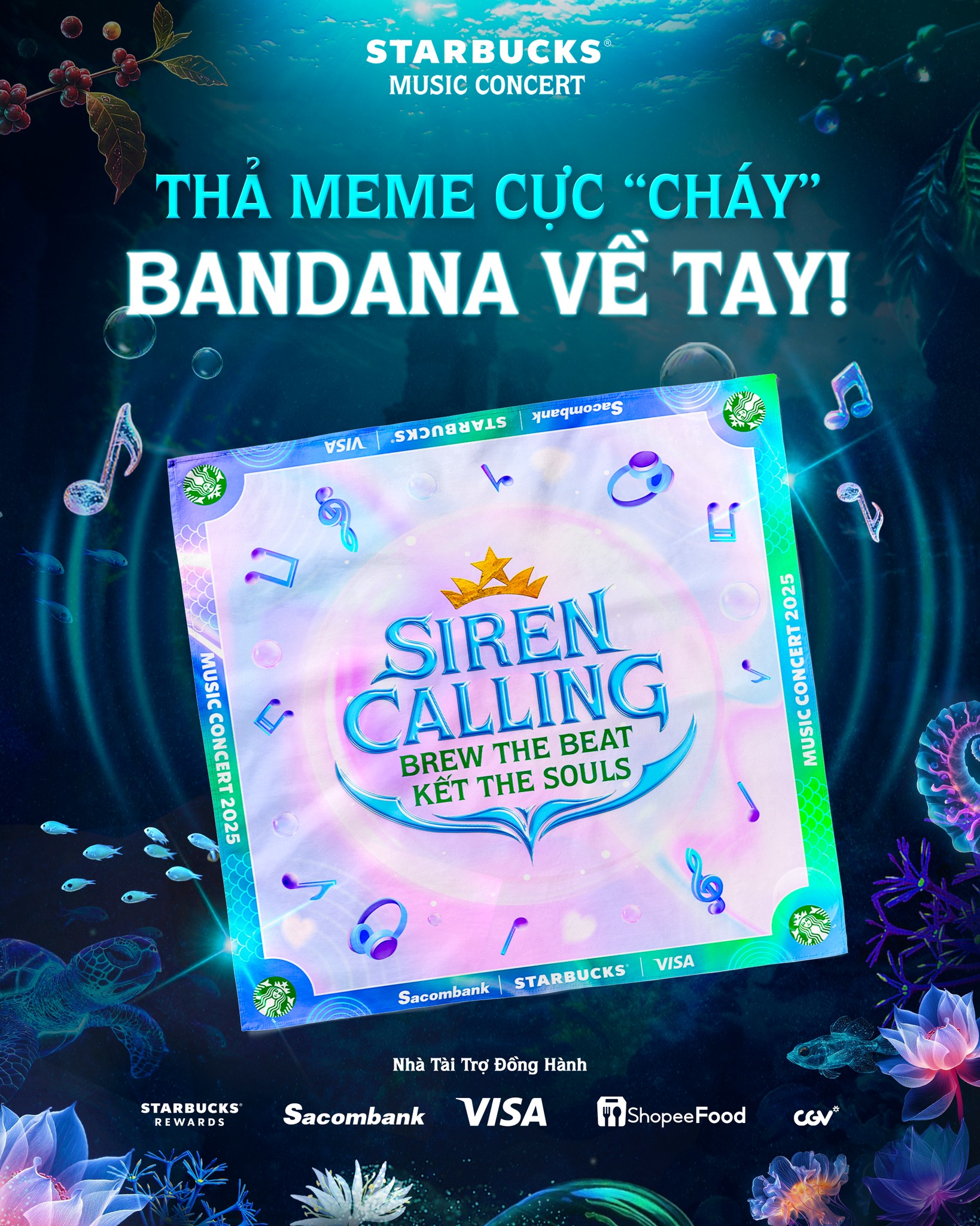 Thả Meme Cực “Cháy”, Bandana Về Tay!... - Starbucks Vietnam | Facebook