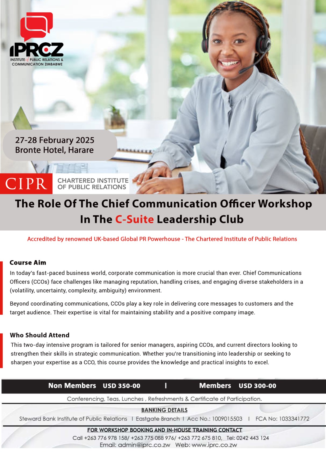 Join us for the Chief Communication Officer Workshop! Dates: 27-28 ...