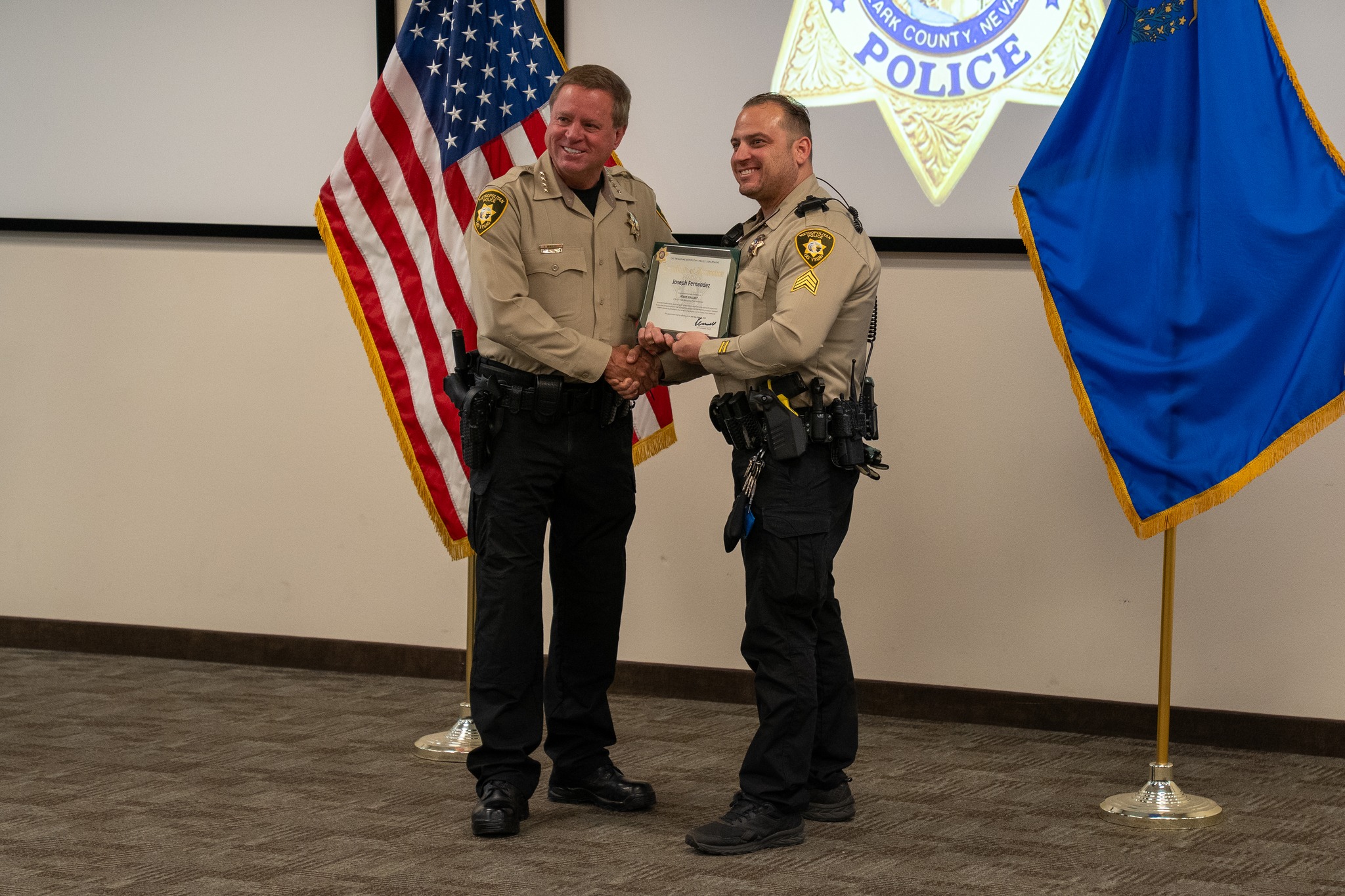 LVMPD - Earlier today, we hosted a Pins and Promotions ceremony here at ...