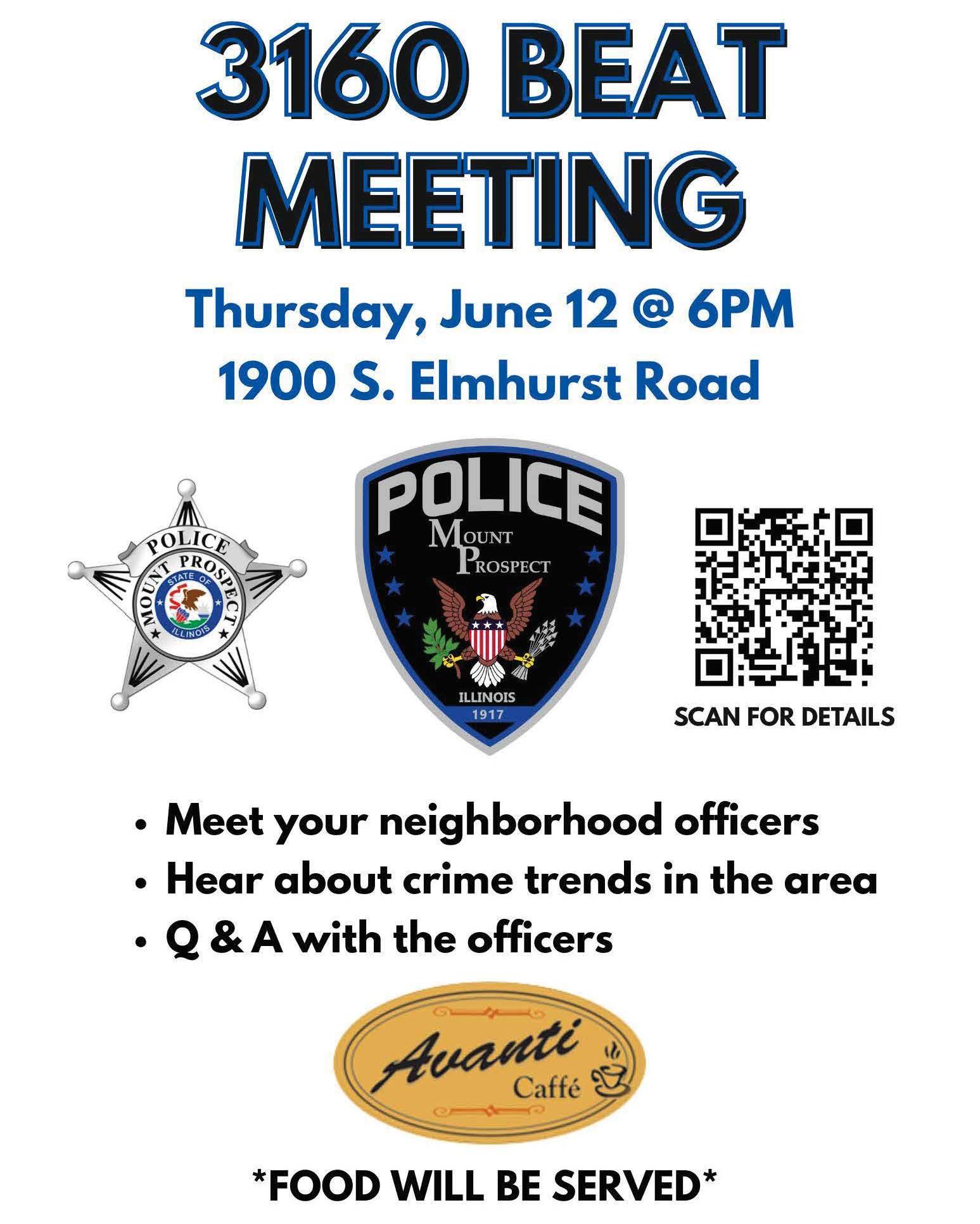 TONIGHT, come out to the Avanti... - Mount Prospect Police | Facebook