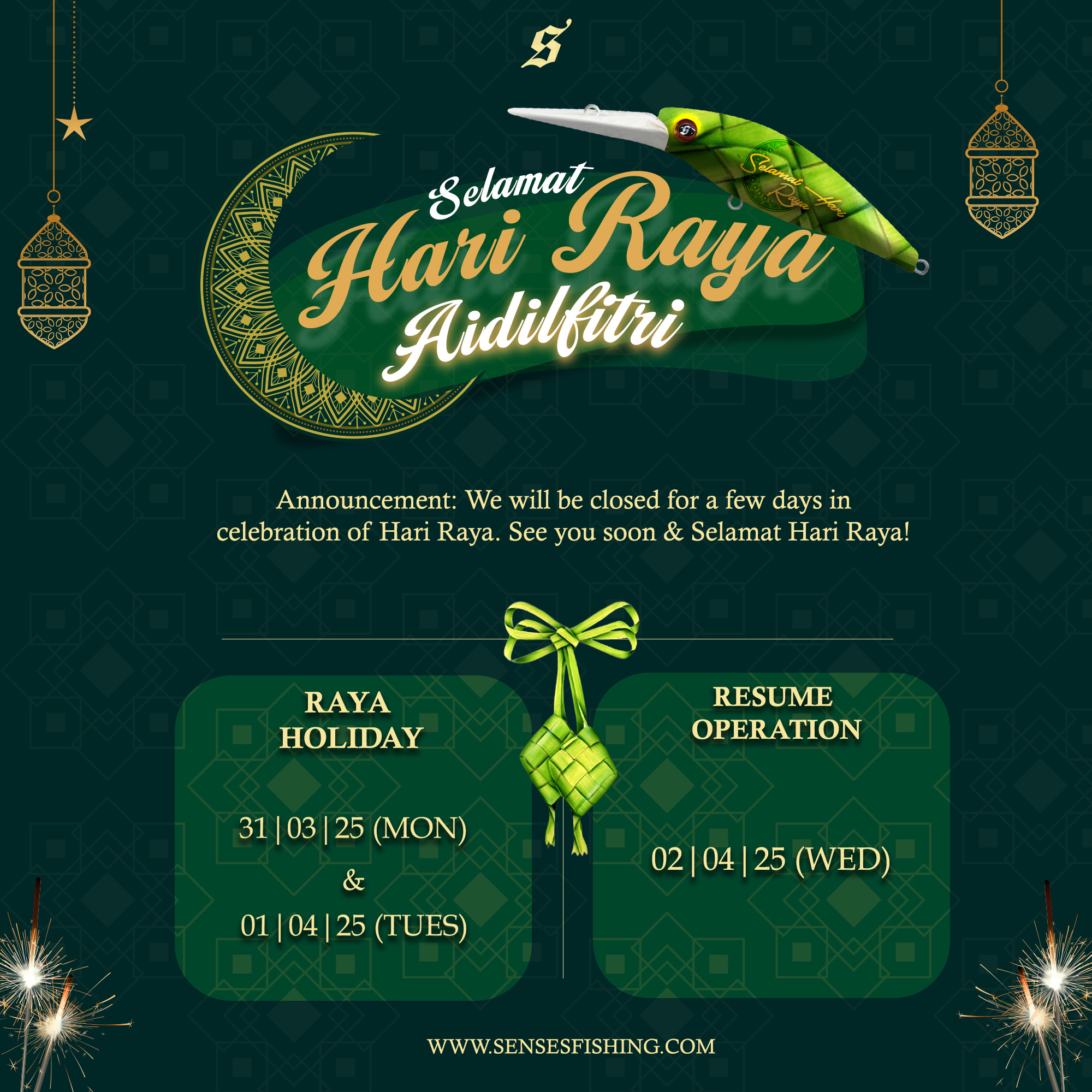 🌙 Hari Raya Aidilfitri Incoming... - Senses Fishing Malaysia | Facebook