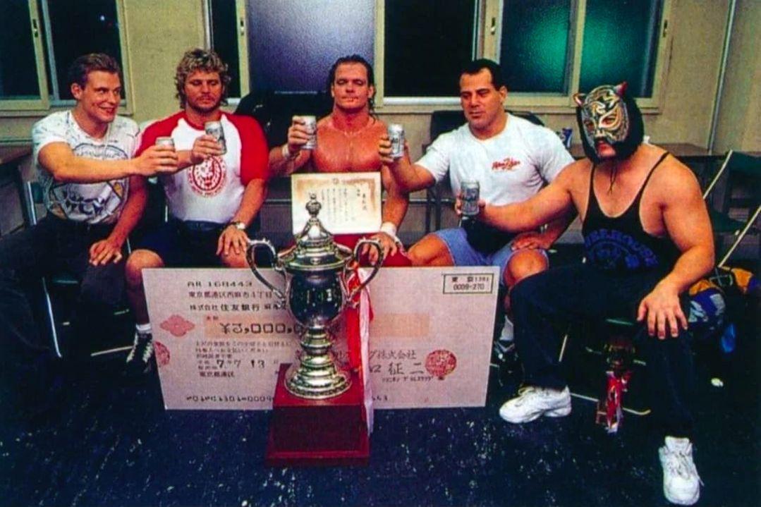 Pro - The boys after New Japan’s Best of the Super Juniors in 1995 ...