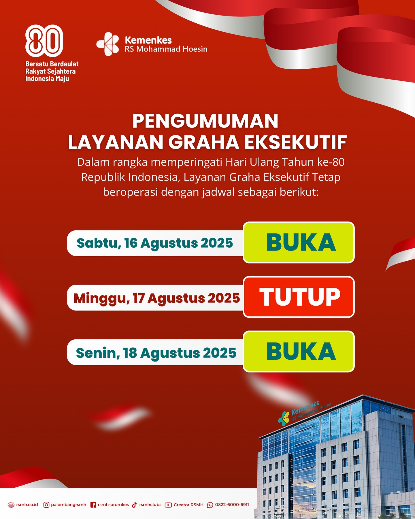 Rsmh Palembang - Info Layanan Graha Eksekutif RSMH ... | Facebook